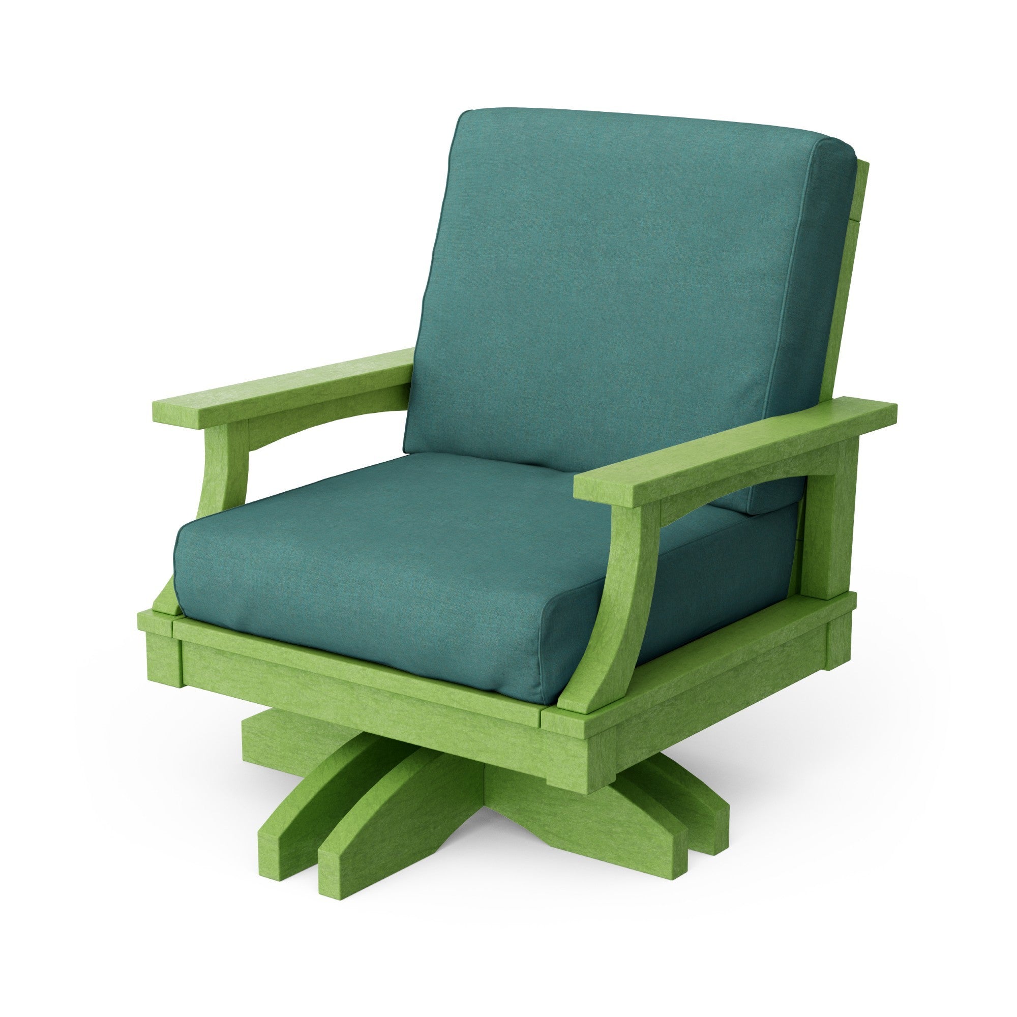 Heritage Deep Seating Swivel Chair - 360° Rotating Patio Lounge Chair with Cushions, Weather-Resistant Outdoor Furniture for Garden, Poolside & Backyard Relaxation
