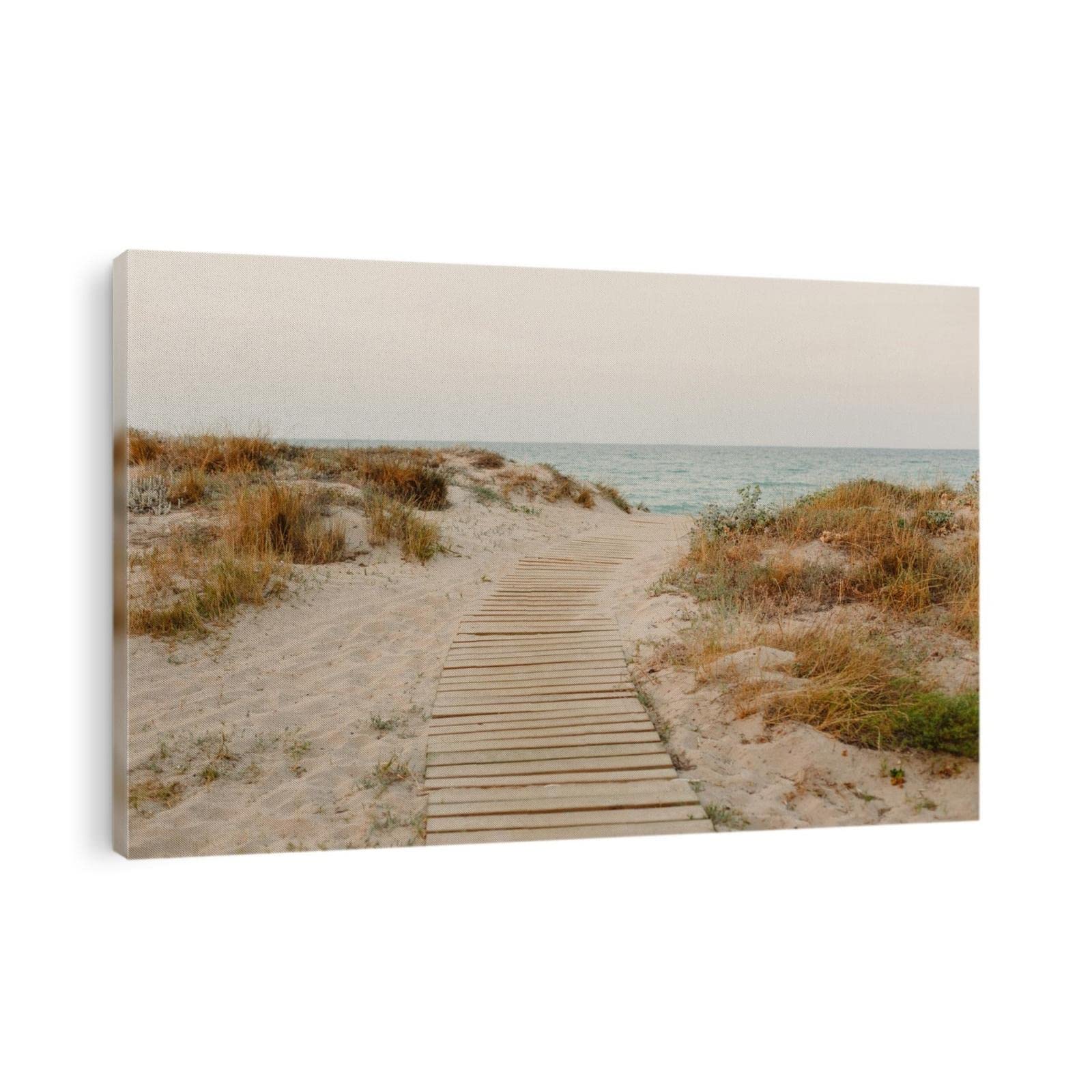 TIMUBA Coastal Beach Canvas Wall Art - 28x40 Inch Modern Seascape Print for Living Room, Bedroom & Home Office Decor | Perfect for Beach Theme Interiors & Coastal Style Homes