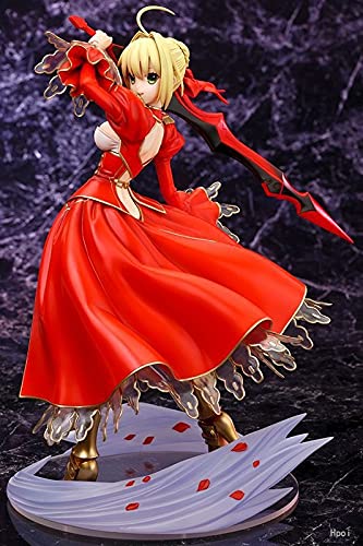 Fate Grand Order Nero Claudius PVC Action Figure 23cm - Anime Collectible, Beautiful Red Dress Maiden, Fate Night Series - Perfect Gift for Anime Fans | Display for Home, Office, or Gaming Room Decor