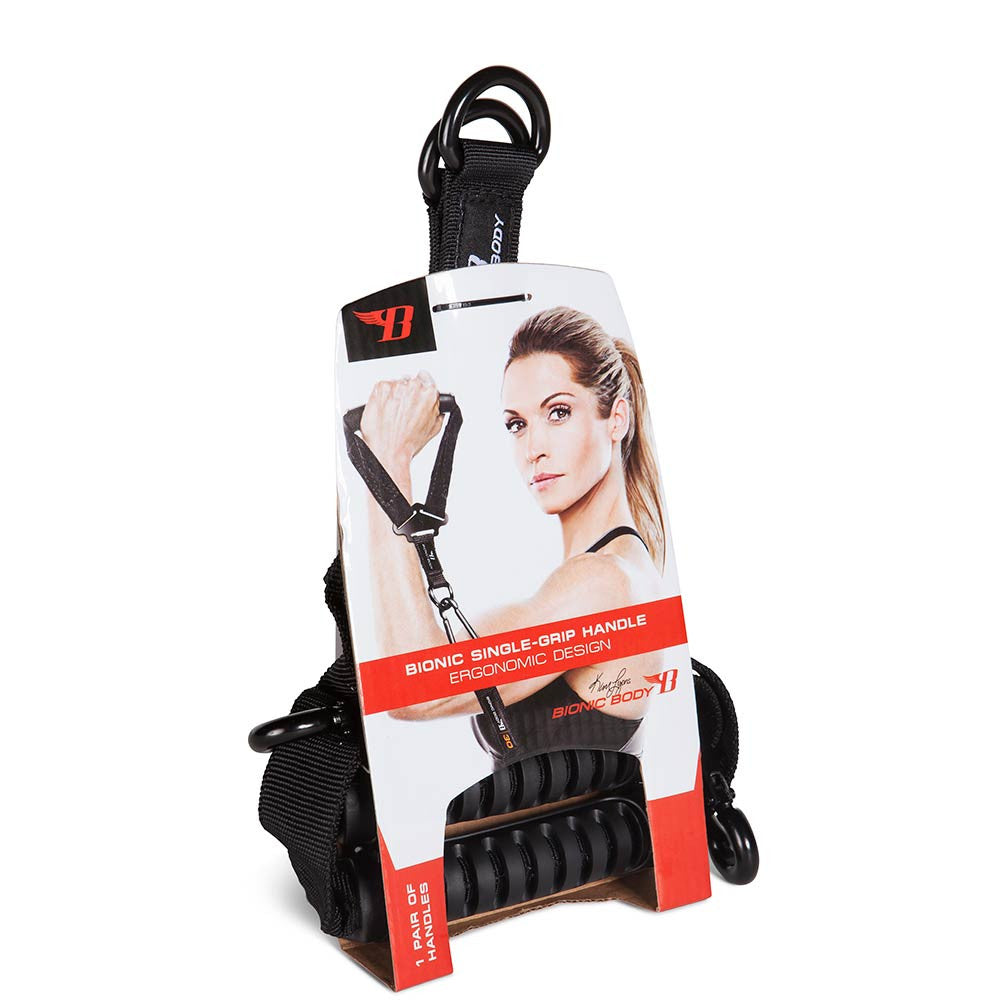 Bionic Body Single Grip Handles - Premium Workout Equipment for Strength Training | Home Gym & Fitness Accessories for Weightlifting, CrossFit & Functional Training