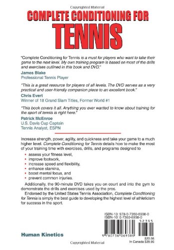 Complete Conditioning for Tennis - Sports Training Guide for Strength, Speed & Endurance | Improve Performance for Players & Coaches | Perfect for Tennis Drills, Matches & Fitness Routines