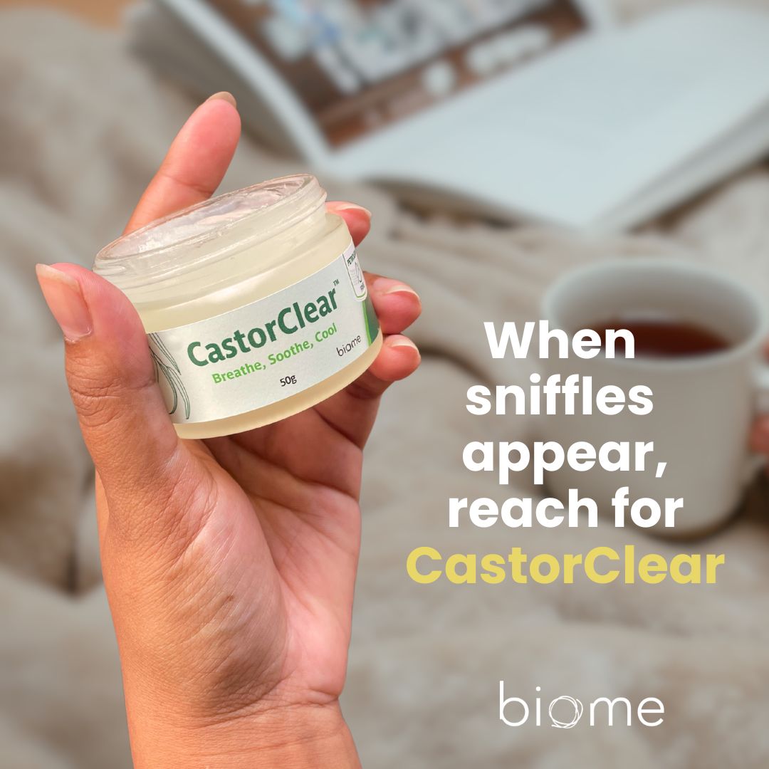 Biome CastorClear™ - 100% Pure Organic Castor Oil for Hair Growth, Eyelashes & Eyebrows | Natural Moisturizer for Skin & Scalp | Perfect for DIY Beauty & Hair Care Routines