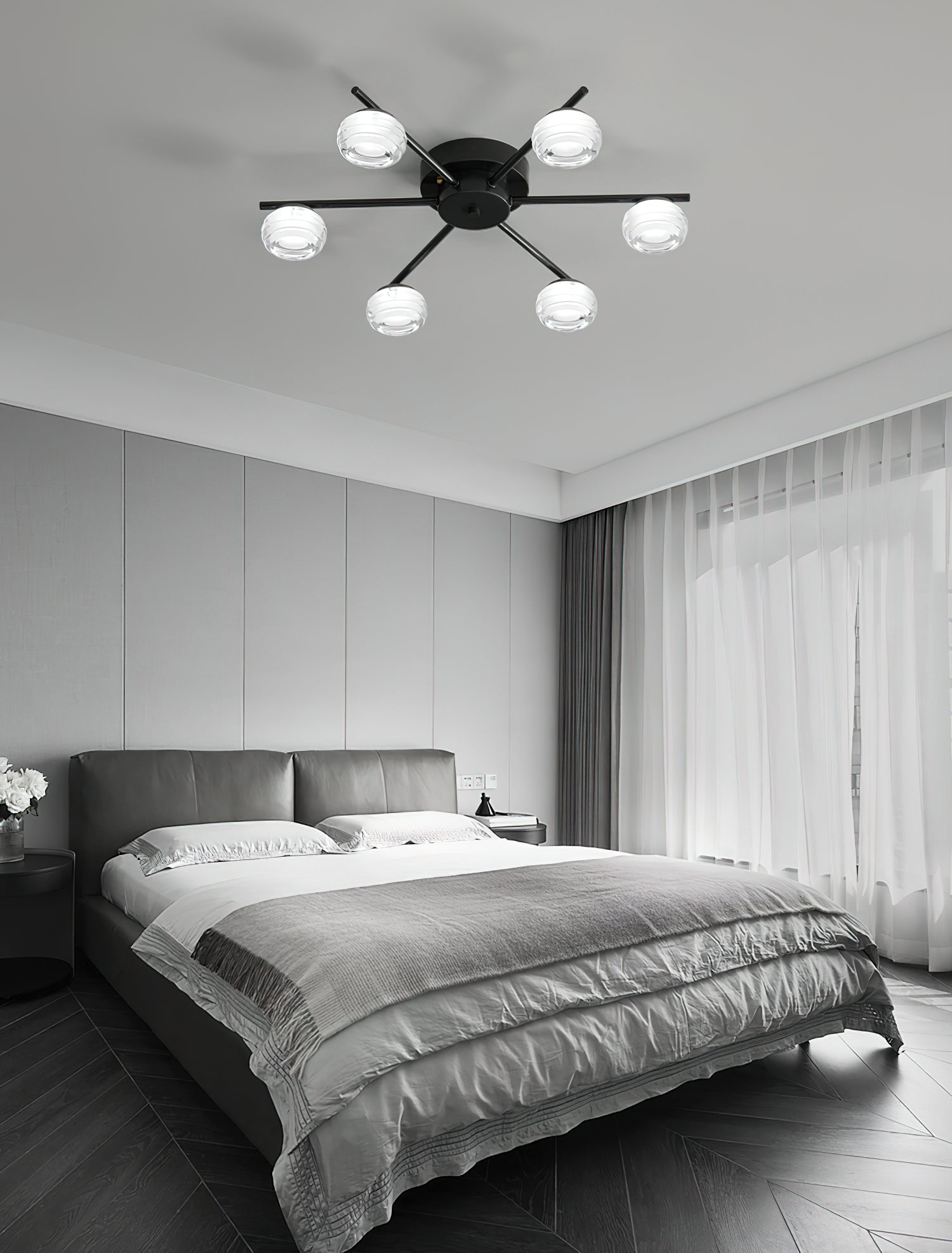 Modern Minimalist Ceiling Light Fixture - Sleek Design for Living Room, Bedroom, or Office - Energy Efficient LED Lighting for Home & Commercial Spaces