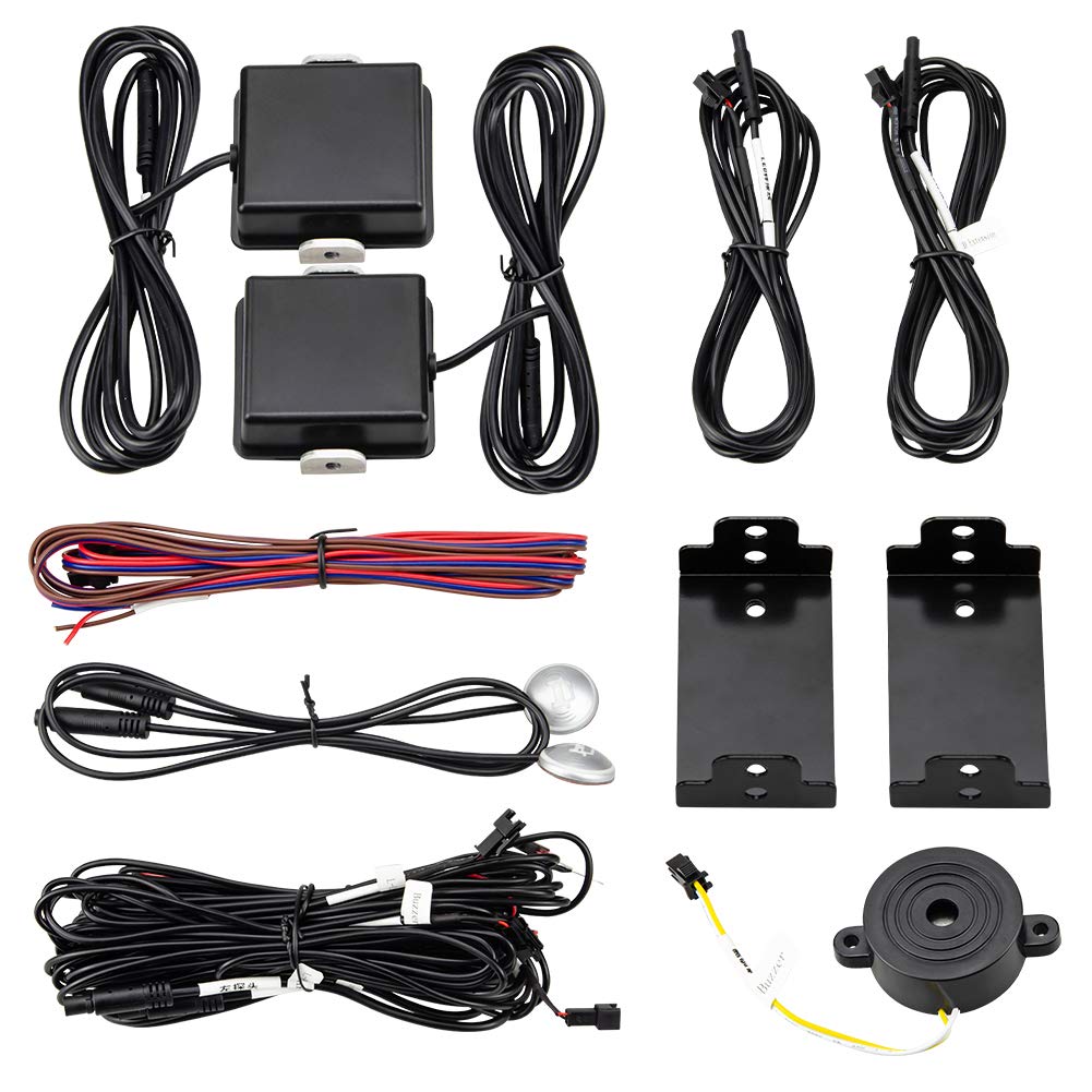 EasyGuard EBS001 24GHz Blind Spot Detection System with Microwave Sensor - Lane Change Alert & Driving Assistance for Cars (12V DC) | Enhanced Safety for Highway & Night Driving