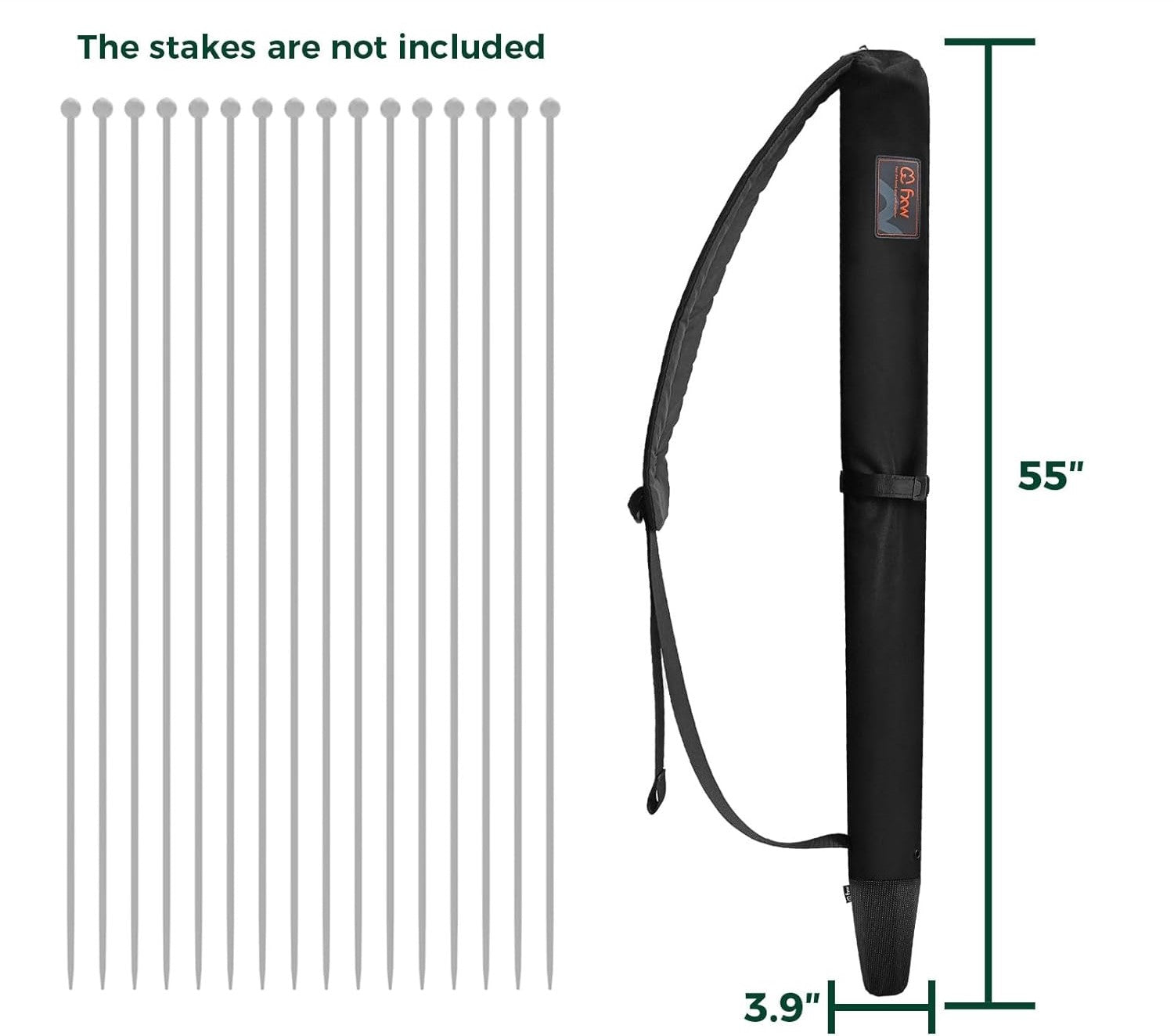 Heavy Duty Stake Storage Bag - Durable Playpen Stake Organizer for Easy Transport & Storage | Perfect for Camping, Beach, Picnics & Outdoor Adventures