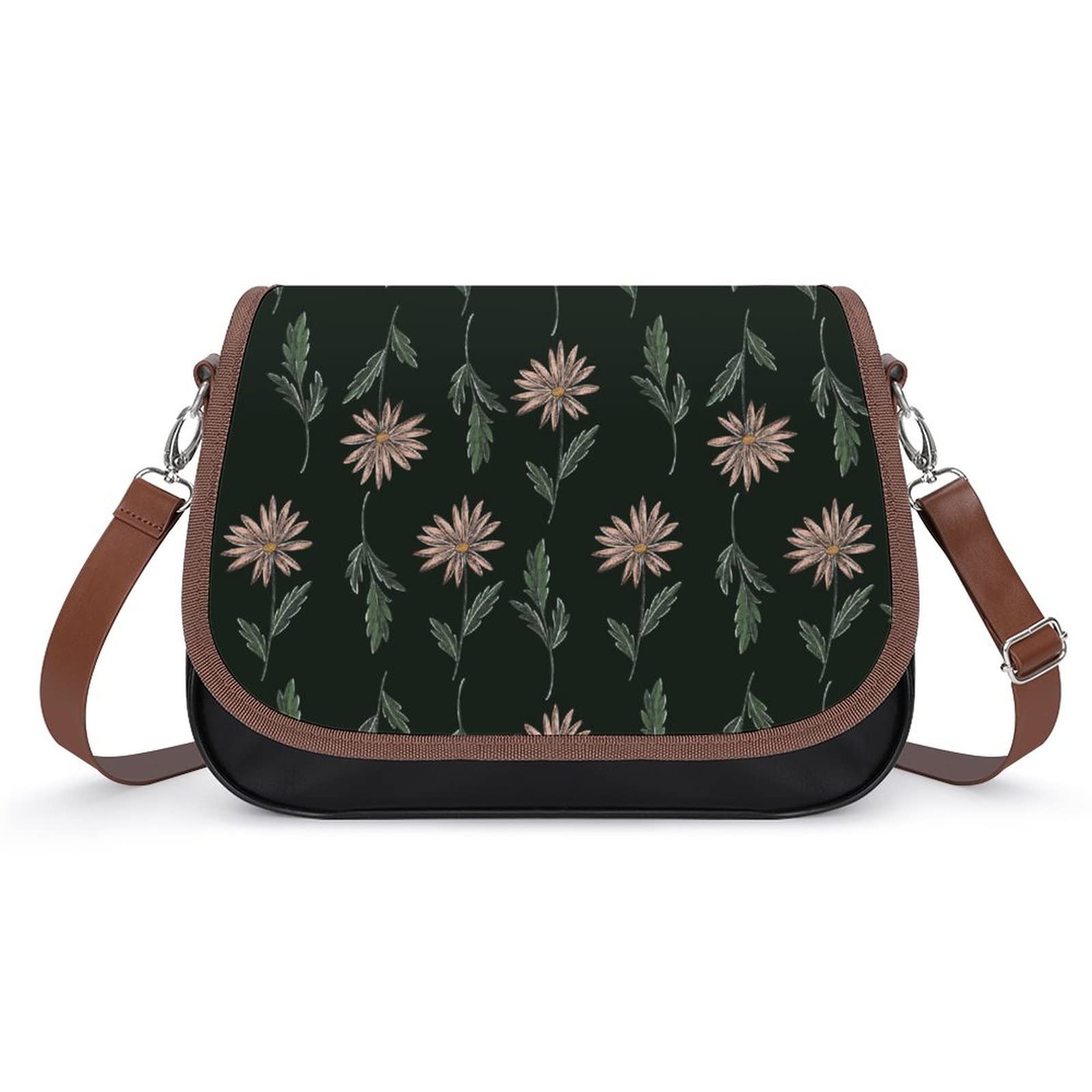 Stylish Vintage Flower Leather Crossbody Bags for Women - Classic City Shoulder Satchels & Hobo Bags | Perfect for Daily Commute, Shopping & Travel Accessories