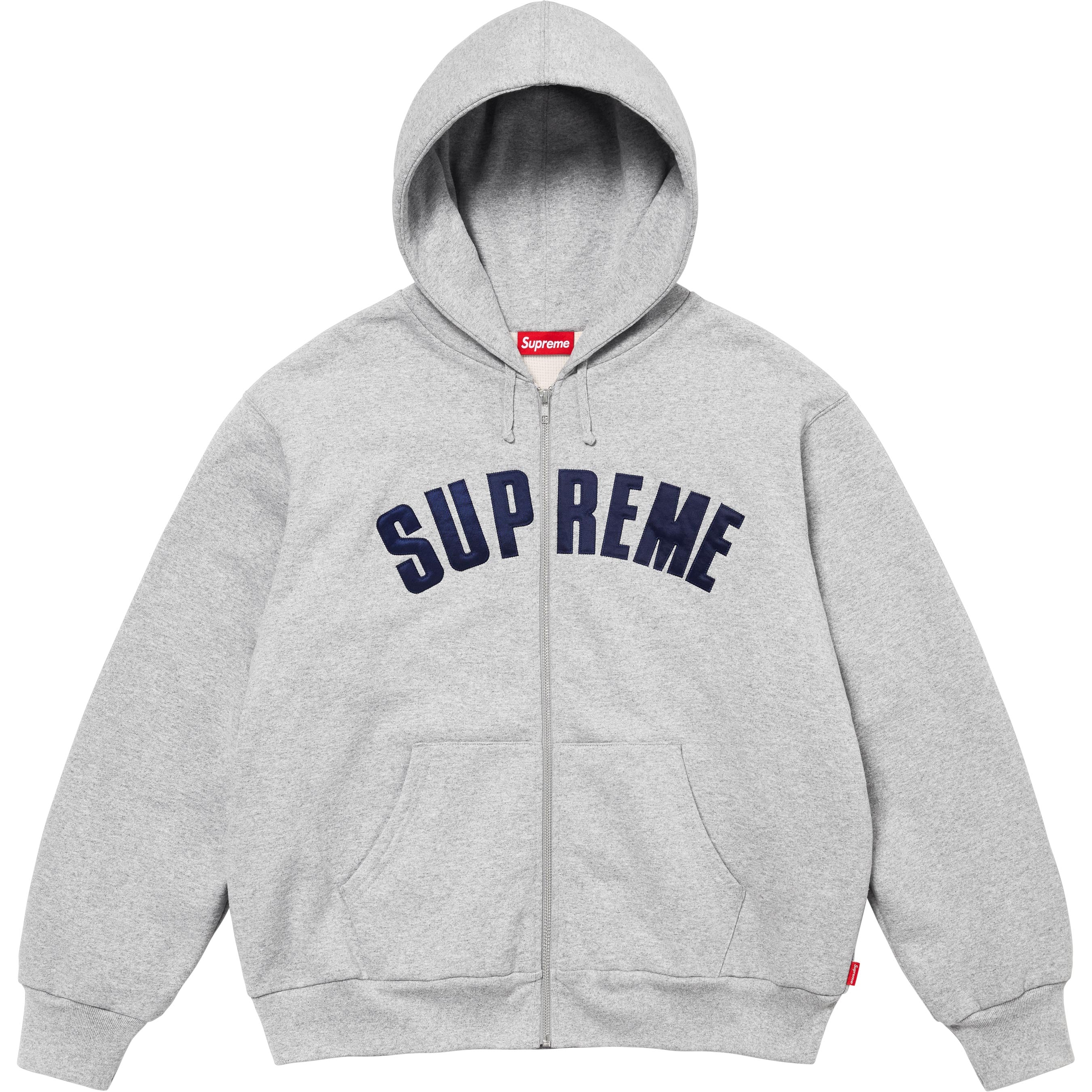 Supreme Arc Thermal Lined Zip Up Hoodie - Grey | Warm Winter Jacket for Men & Women | Perfect for Outdoor Activities & Casual Wear