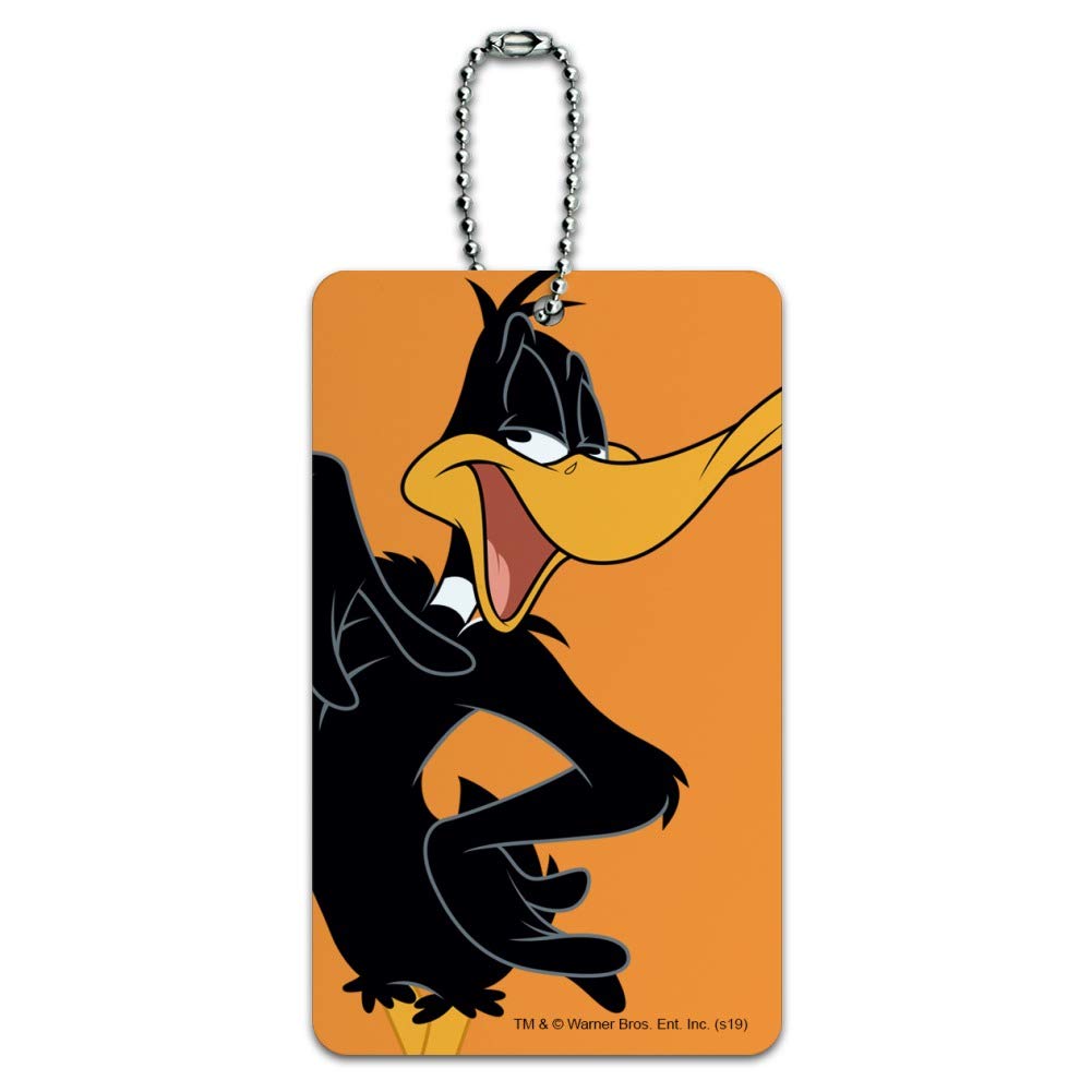 Looney Tunes Daffy Duck Luggage Tag - Funny Cartoon Suitcase ID Tag for Travel Bags & Carry-Ons | Perfect for Airports, Vacations & Gift Giving