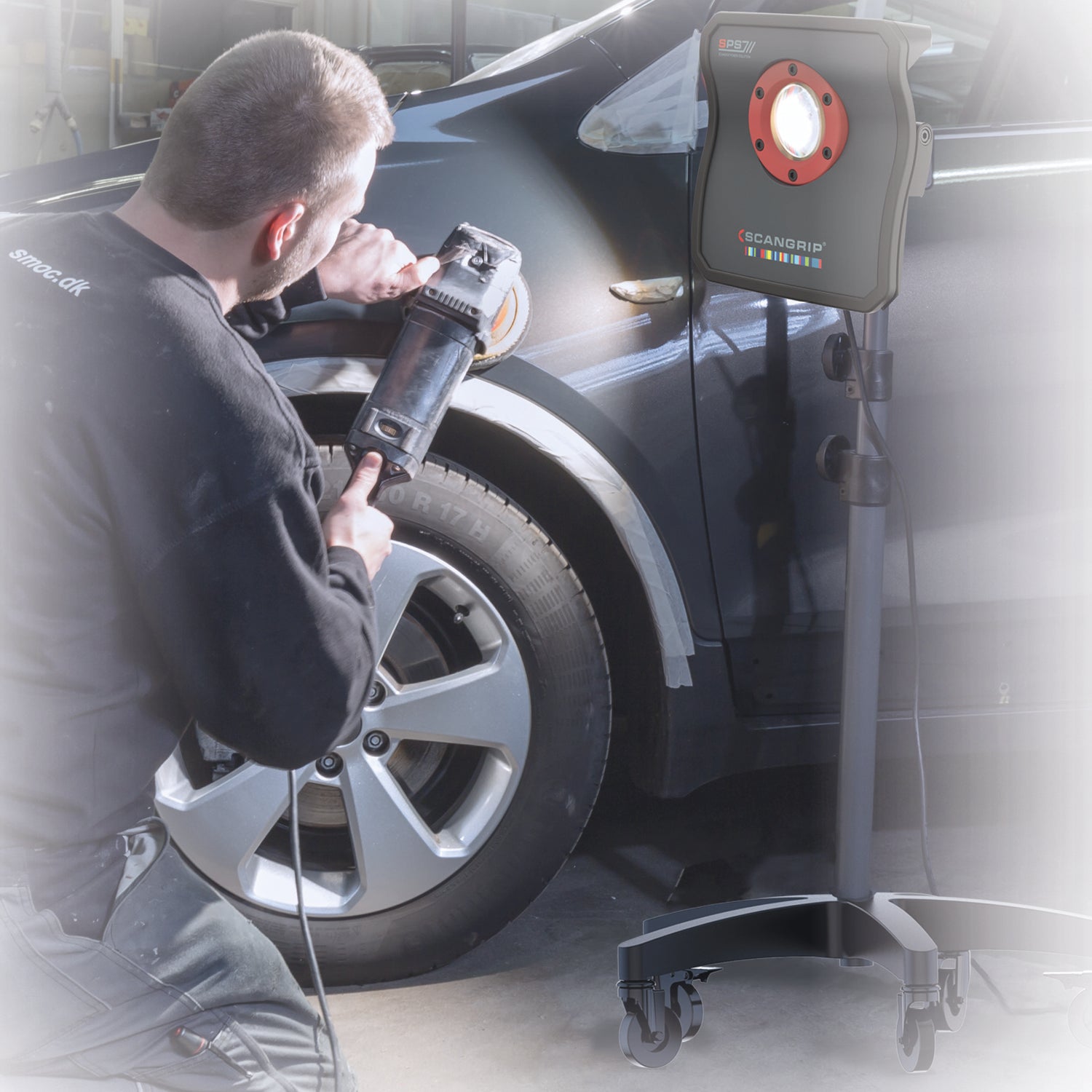 ScanGrip Wheel Stand - Heavy Duty Car Wheel Chock for Vehicle Stability | Perfect for Garage, Auto Repair, and Parking Safety