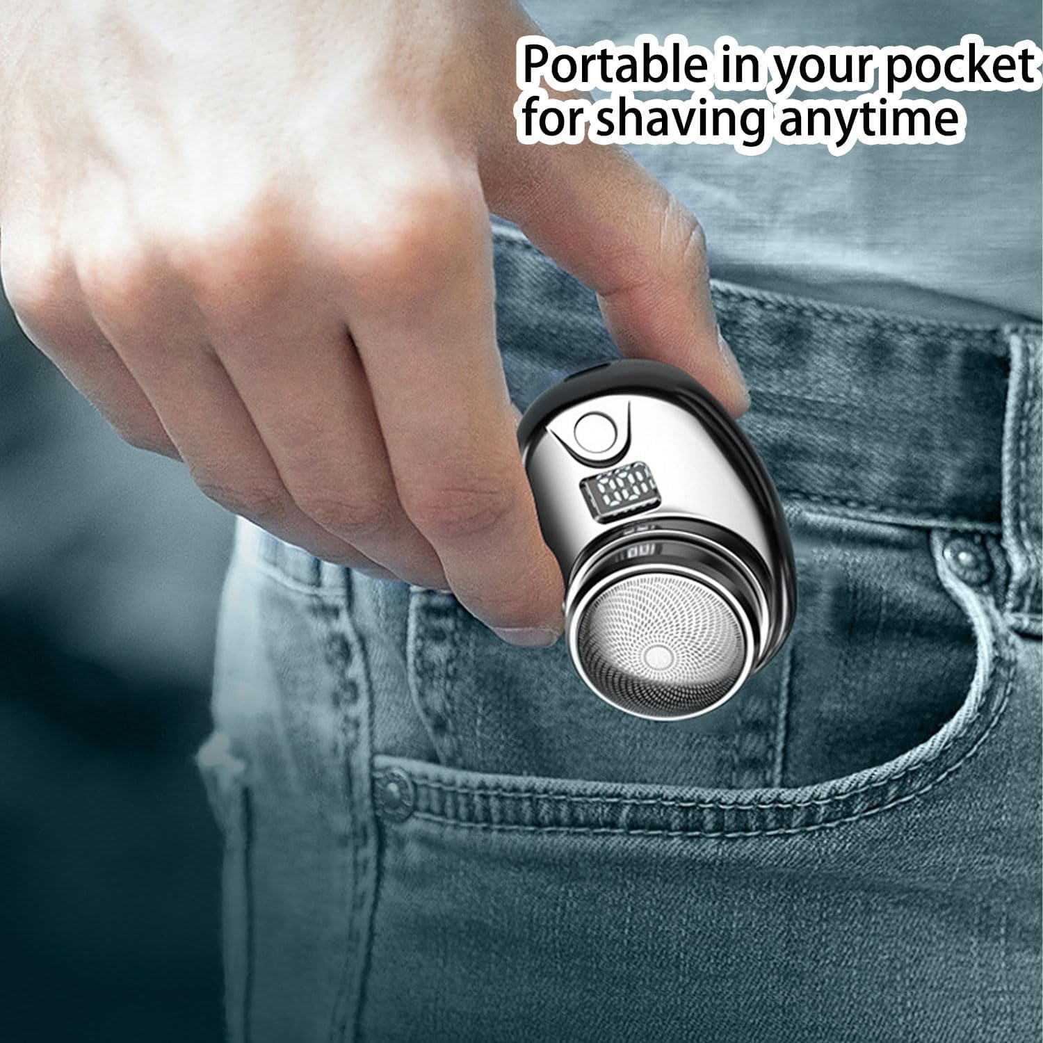 Berbiget Electric Shaver - Portable Mini USB Rechargeable Waterproof Beard Trimmer for Men - Travel, Home & Office Use - Compact Pocket Size (2 Pack) - Perfect for Grooming On The Go, Business Trips & Daily Shaving