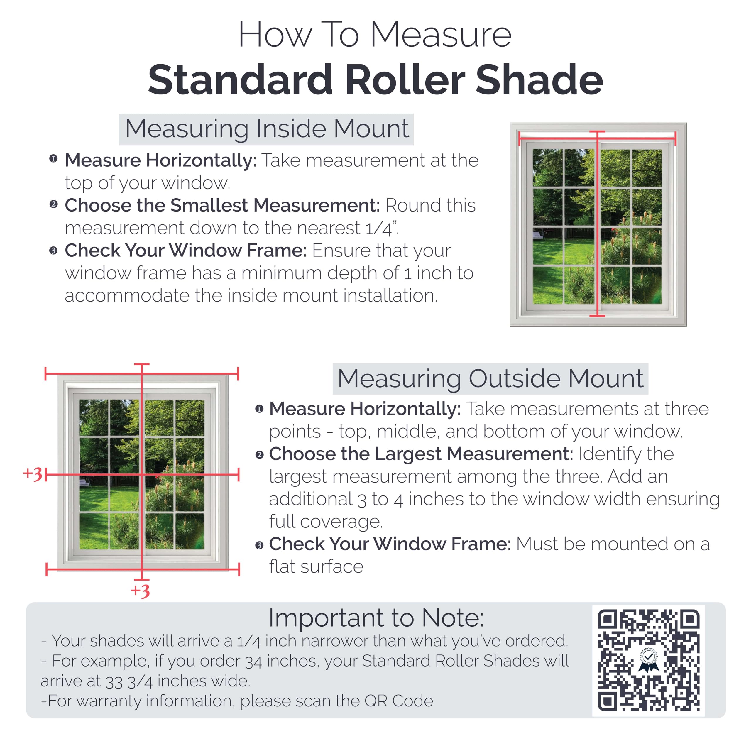 Linen Avenue Cordless 5% Solar Screen Standard Roller Shade - Charcoal 56