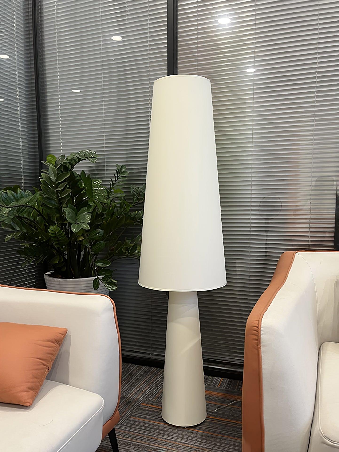 Modern Column Fabric Floor Lamp - Elegant Standing Light for Living Room, Bedroom & Office - Soft Ambient Lighting for Home Decor & Relaxation
