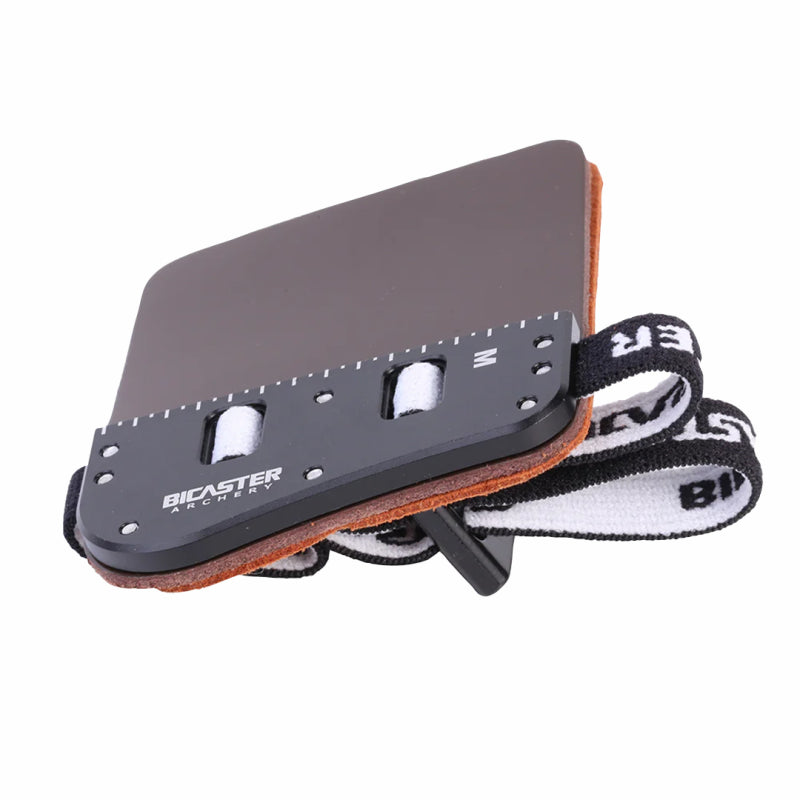 Bicaster SP3 Barebow Tab for Archery - Premium Leather Finger Protection for Target Shooting & Hunting - Perfect for Beginners & Professionals