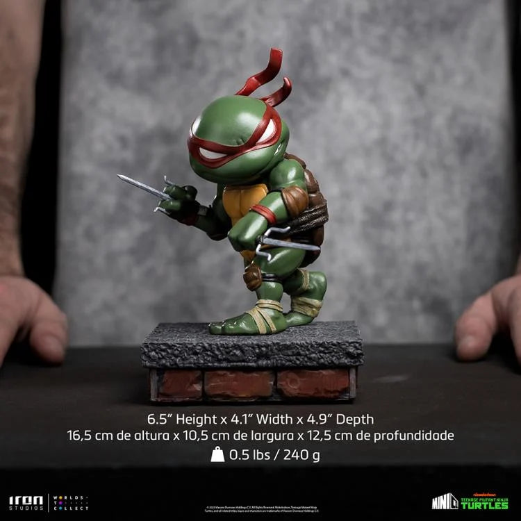 Teenage Mutant Ninja Turtles MiniCo Raphael SDCC 2023 PX Previews Exclusive Action Figure - Collectible TMNT Toy for Fans & Display