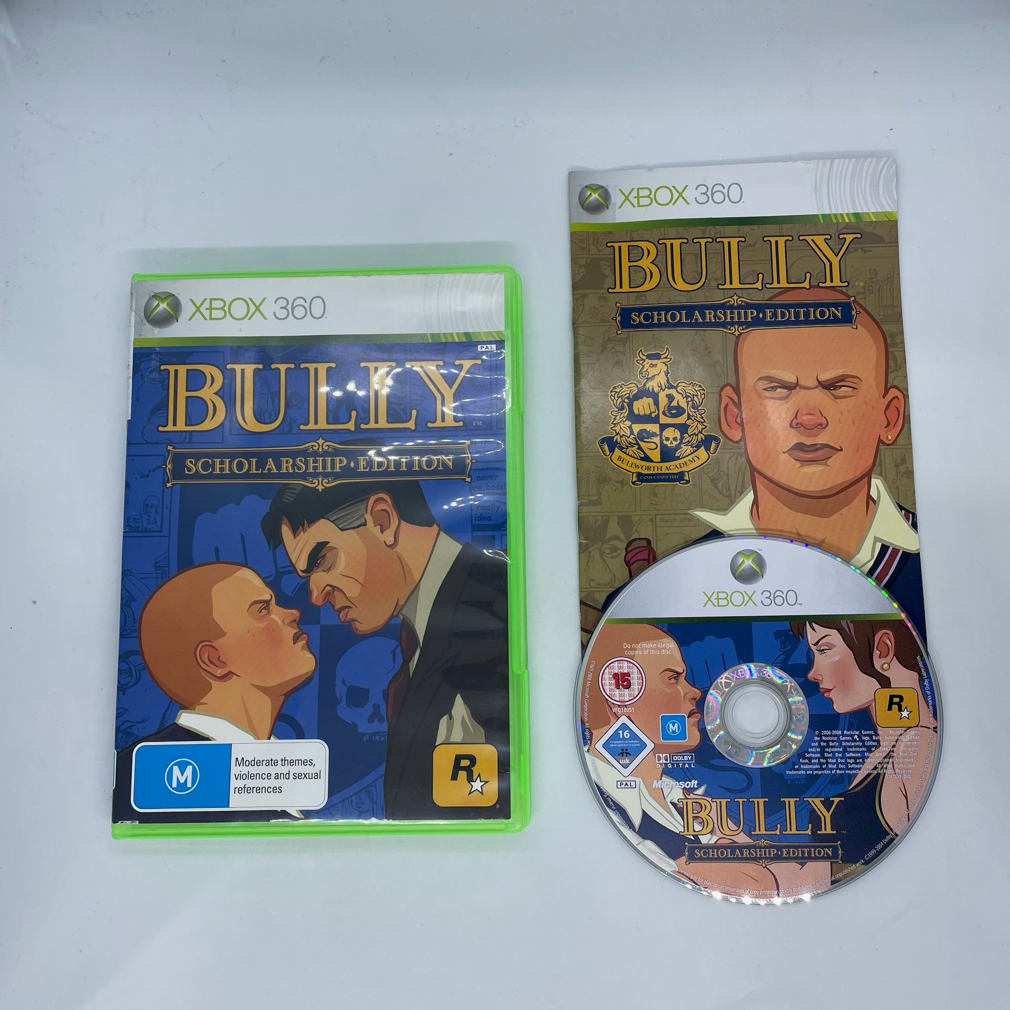 Bully Scholarship Edition Xbox 360 Game with Manual - PAL Version | Action-Adventure Game for Teens & Adults | Perfect for Gaming Nights & Collectors