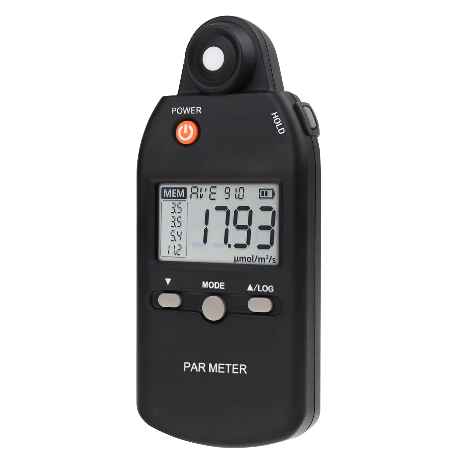 High Precision Quantum PAR Meter 400-700nm - Full Spectrum PPFD Tester for Indoor/Outdoor Plants - Measure Photosynthetic Light Intensity (Ideal for Hydroponics, Greenhouses & Grow Lights)