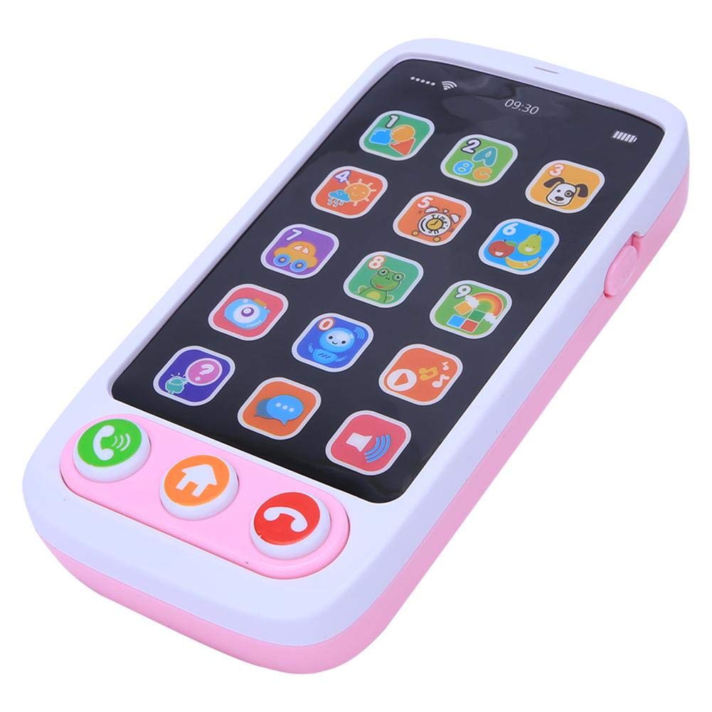 Interactive Smart Phone Toy for Kids - Electronic Storytelling Machine with Light & Music, Early Learning Educational Gift for Toddlers & Babies (Pink) | Perfect for Bedtime Stories, Playtime & Preschool Learning