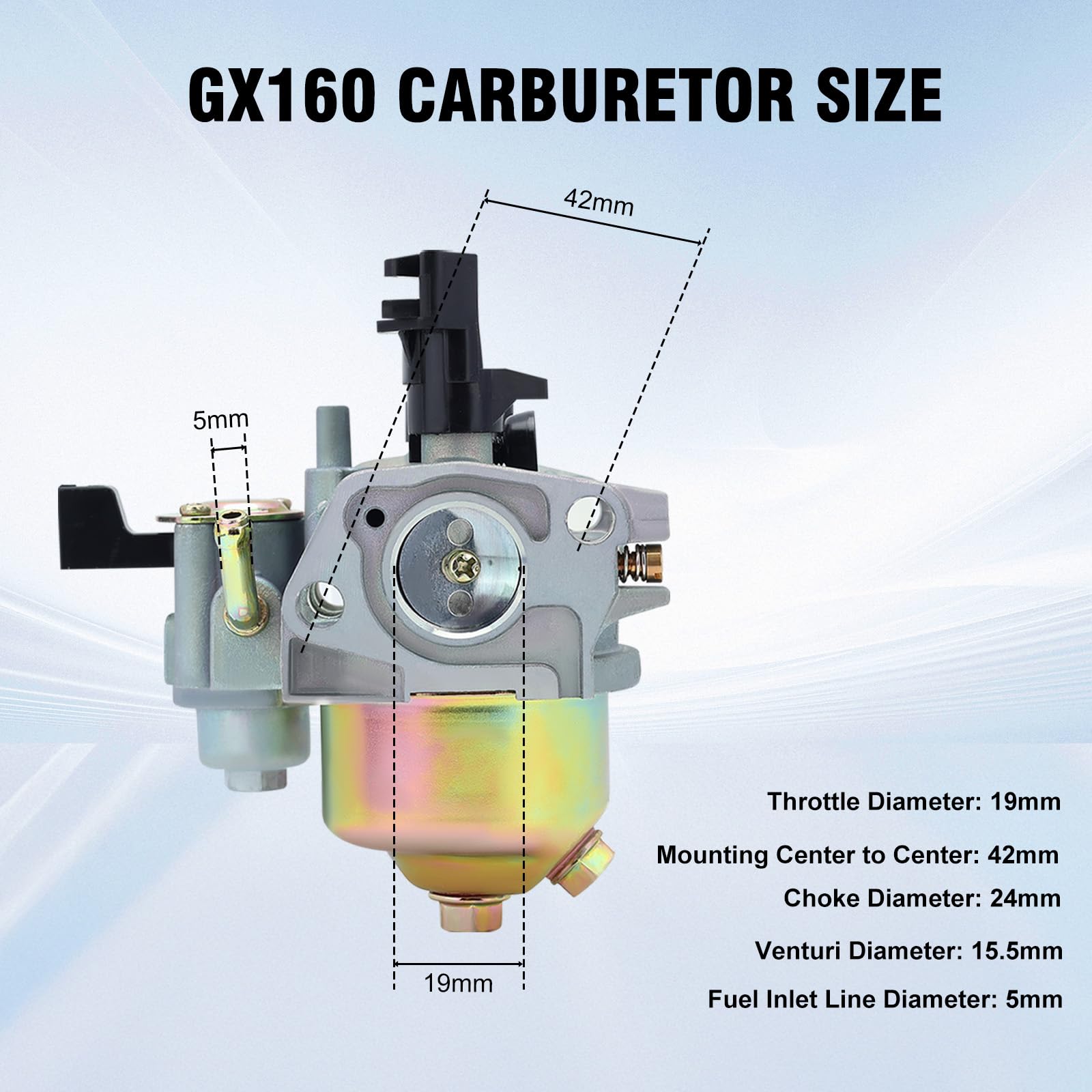 212cc Carburetor & Ignition Coil Kit for Predator 212cc R210 6.5HP-7HP OHV Engine - Compatible with Harbor Freight 68121/69727/69730, Go Kart, Honda GX160 5.5HP & GX200 6.5HP Engines - Perfect for Engine Repair, Performance Upgrade & Racing Applications