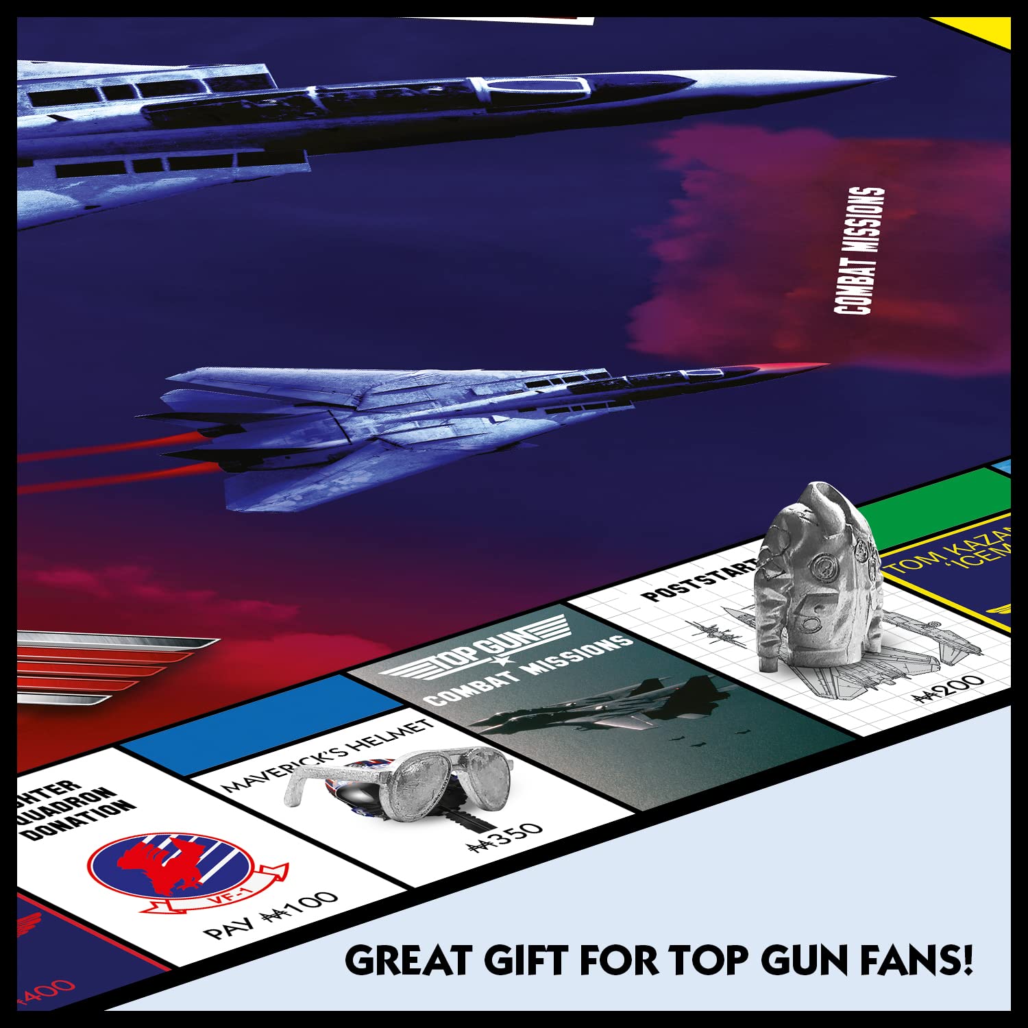 Top Gun Monopoly Board Game - Maverick Edition | Collectible Movie-Themed Family Game Night | Perfect for Fans, Gifts & Game Nights