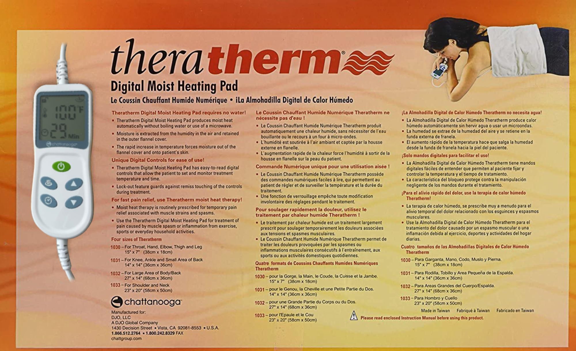 Chattanooga TheraTherm Digital Moist Heating Pad - 14