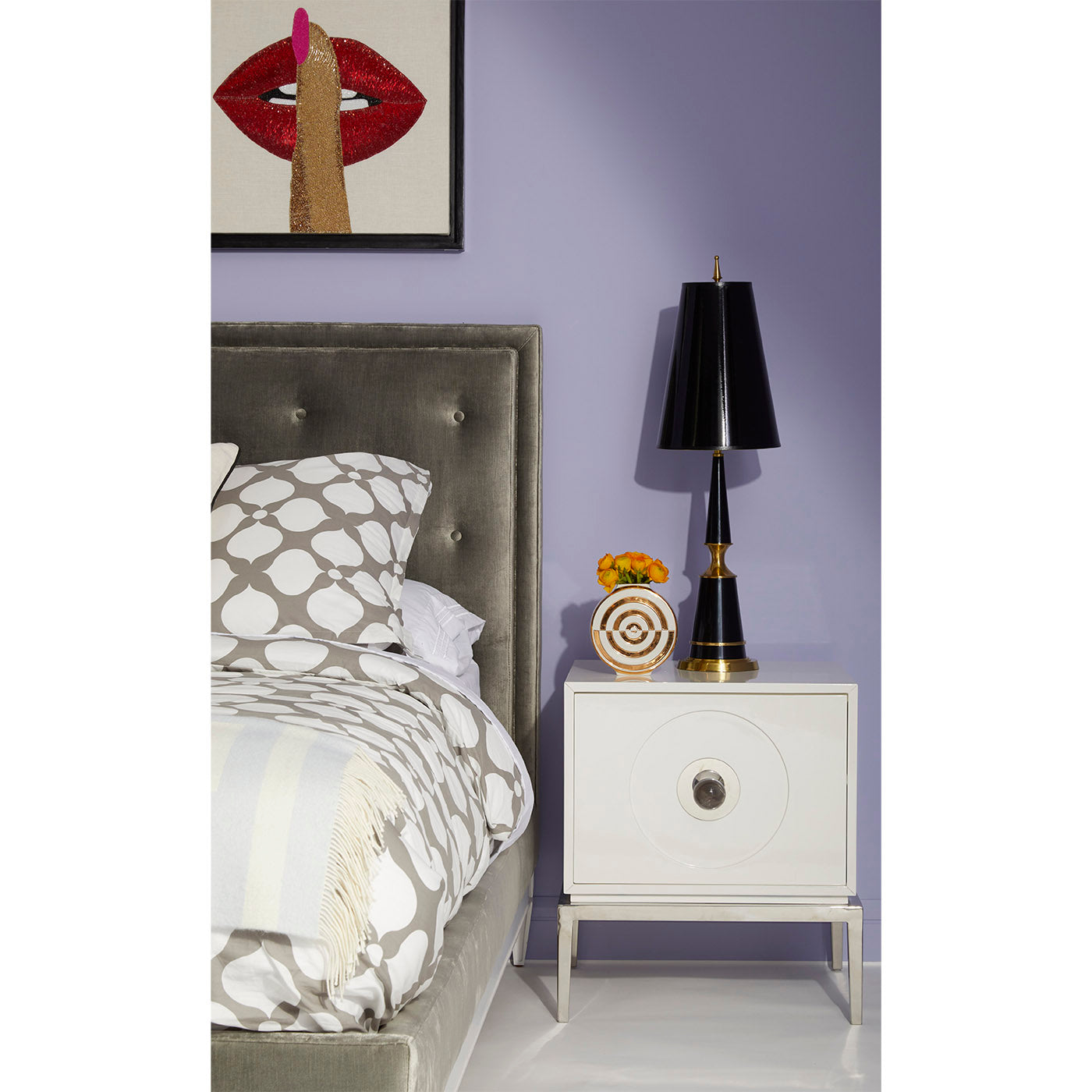 Channing Large End Table - Modern Side Table for Living Room, Bedroom, or Office - Sturdy Wooden Nightstand with Storage Shelf - Perfect for Holding Lamps, Books, and Decor