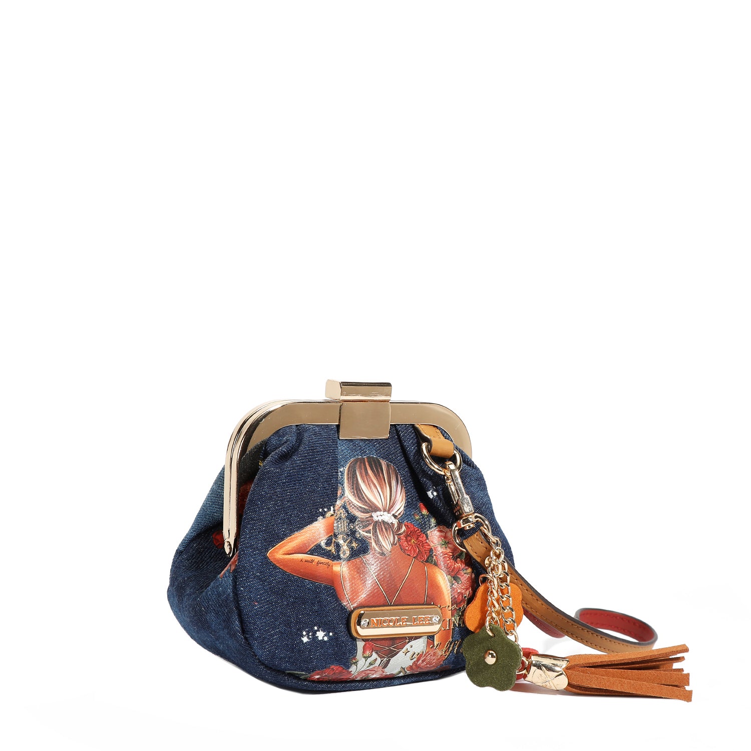 Denim Mini Coin Purse Wristlet - Stylish & Compact Wallet for Women - Perfect for Parties, Shopping & Everyday Use
