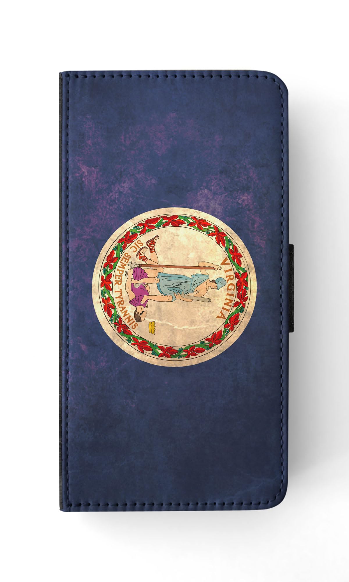 Virginia US State Flag FLIP Wallet Phone Case for Samsung Galaxy S23 - Stylish Protective Cover with Card Slots | Perfect for Travel, Work & Everyday Use