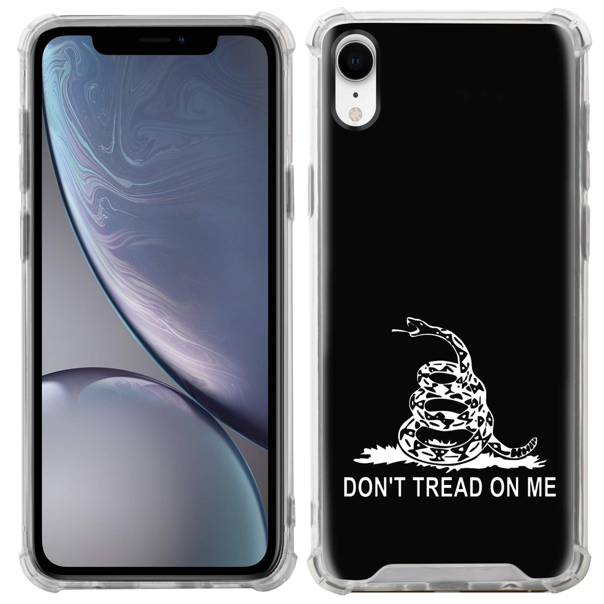 Premium Slim TPU Case for Apple iPhone XR/iPhone 10R | Scratch-Resistant Protective Cover with Unique 'Don't Tread on Me' Design | Perfect for Everyday Use, Travel & Outdoor Activities