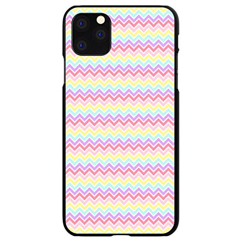 Rainbow Chevron Stripes Pattern On Black Case