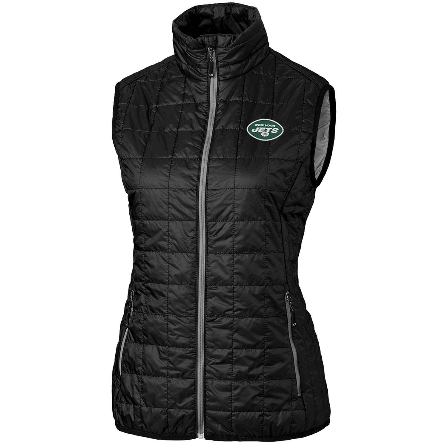 Cutter & Buck Women's NFL Rainier Primaloft Eco Full-Zip Vest - Lightweight Insulated Puffer Jacket for Outdoor Sports & Casual Wear - Perfect for Football Games, Hiking & Cold Weather