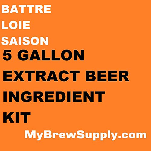 My Brew Supply 5 Gallon Beer Extract Ingredient Kit for Homebrewing - Battre Loie Saison Recipe | Perfect for Beginners & Home Brewing Enthusiasts | Great for Parties, Gifts & DIY Beer Making