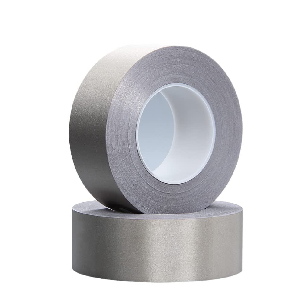 Nickel Copper Faraday Tape - 20ft EMI Shielding Conductive Fabric Tape for RFID Blocking, Electrical Repairs & Faraday Cage Construction (2.5 Inch Wide) - Perfect for Home Security, Electronics Protection & Signal Isolation Projects