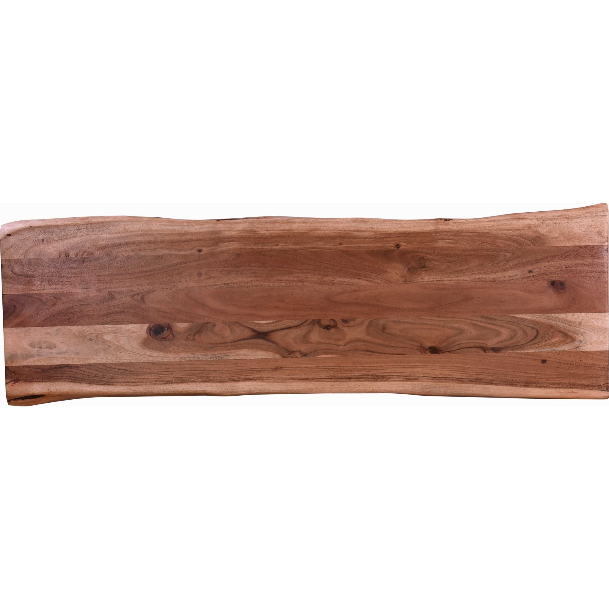 Atticus Solid Wood Dining Bench - Natural & Black Finish - Modern Kitchen & Dining Room Furniture for Home Decor