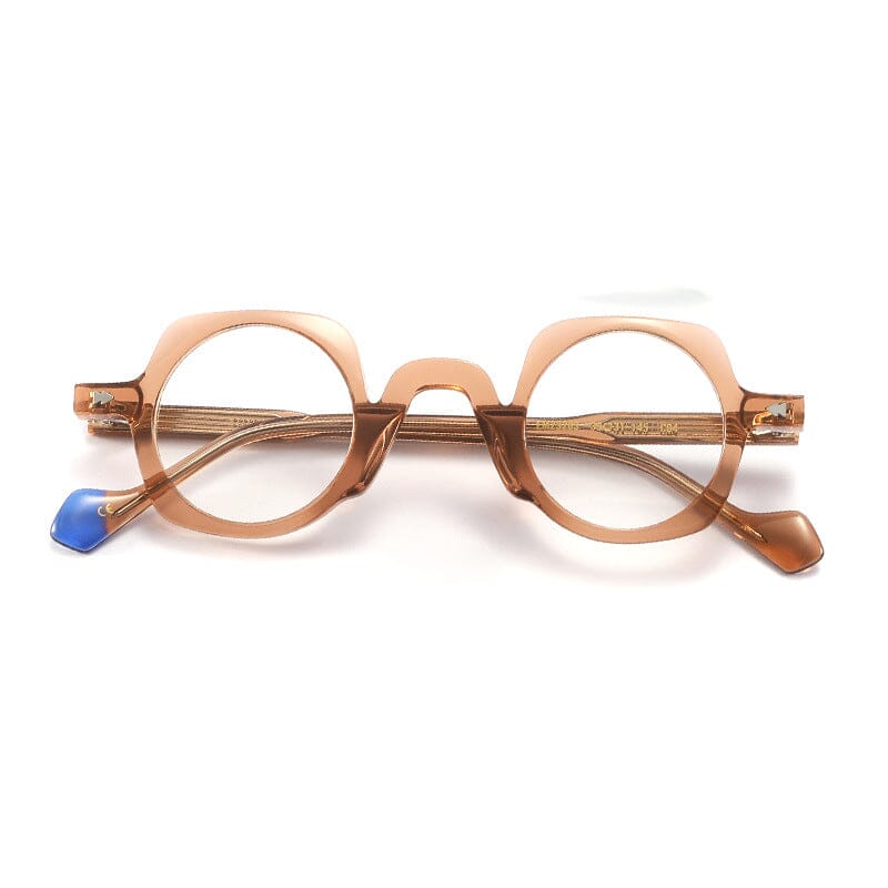 Boshell Vintage Small Round Acetate Glasses Frame - Classic Retro Eyewear for Women & Men | Lightweight & Durable | Perfect for Reading, Fashion & Daily Wear