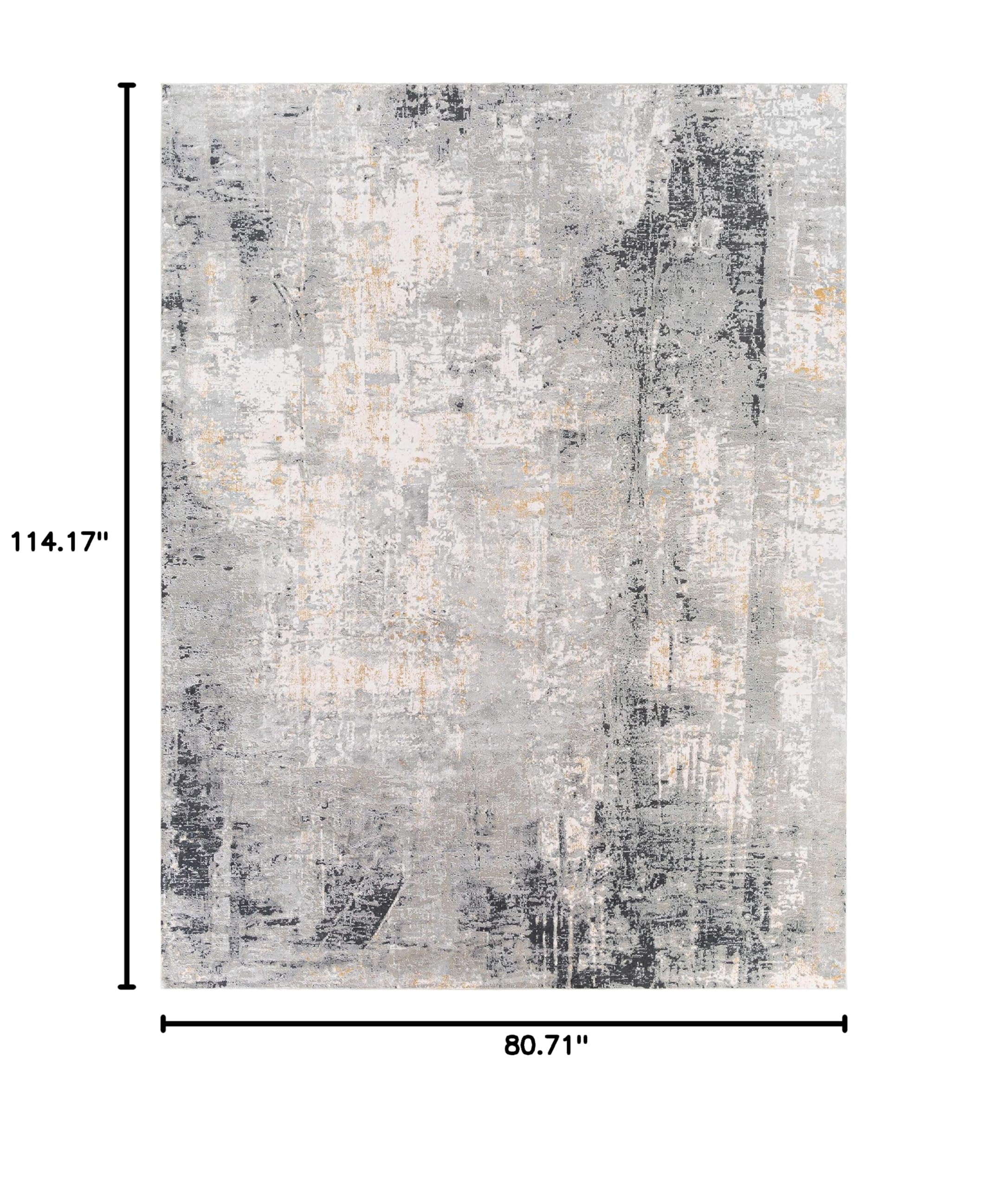 Hauteloom Hayle Modern Gray Area Rug 6'9