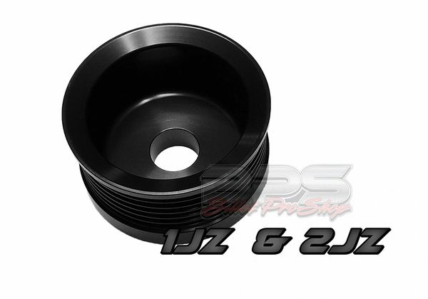 High-Performance BPS Underdrive Alternator Pulley for Toyota 1JZ & 2JZ Engines - Lightweight Aluminum Upgrade for Improved Acceleration & Fuel Efficiency - Perfect for Racing, Drifting & Performance Tuning