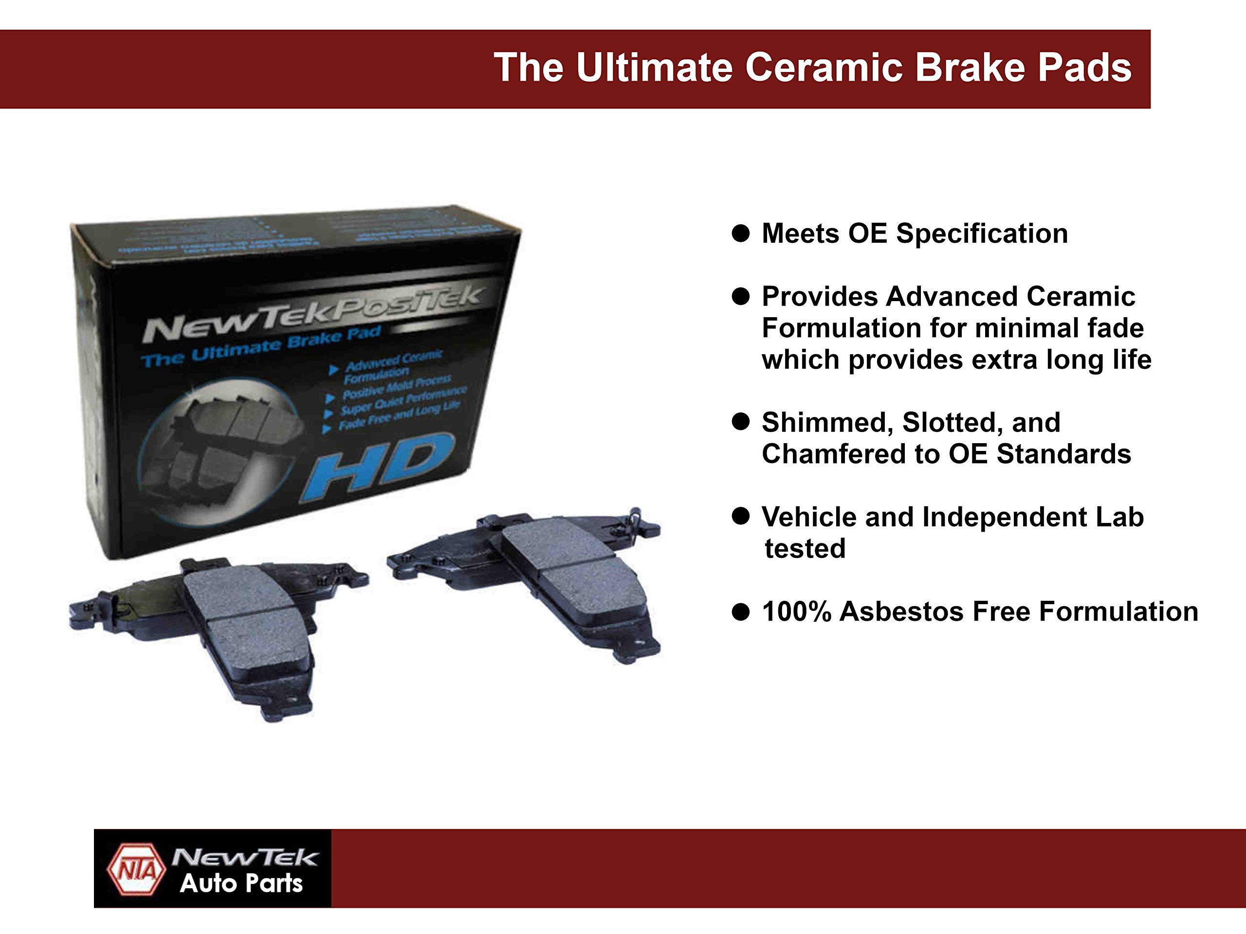 High-Performance CD711 Rear Ultimate Ceramic Brake Pads for Cars & Trucks - Low Noise, Dust-Free, Long-Lasting - Perfect for Daily Commuting & Performance Driving