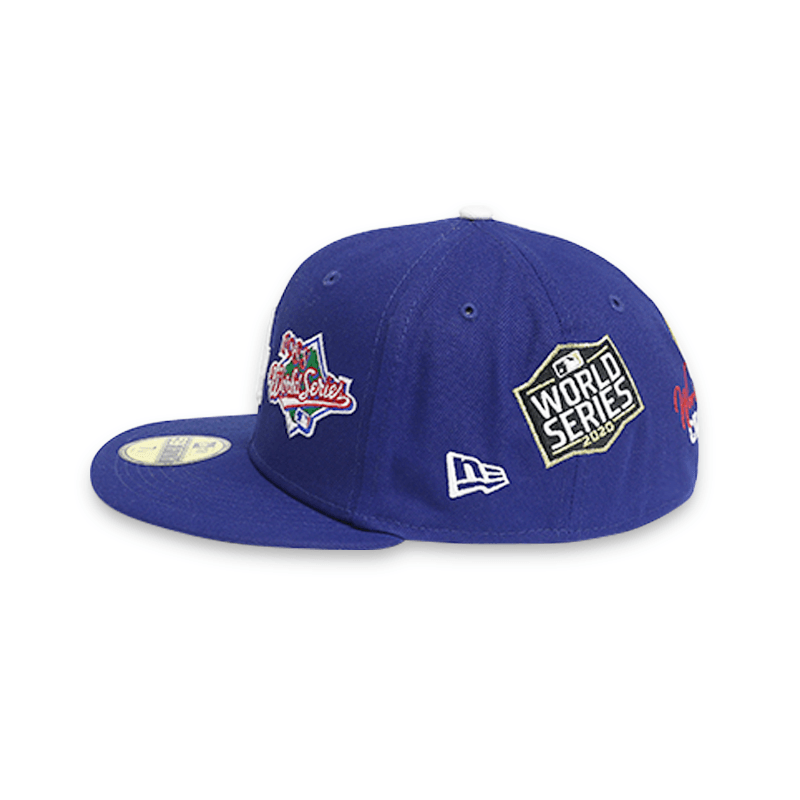 Los Angeles Dodgers Count The Rings Blue MLB 59FIFTY Fitted Hat for Men - Official Baseball Cap for Dodgers Fans, Game Day & Streetwear Fashion