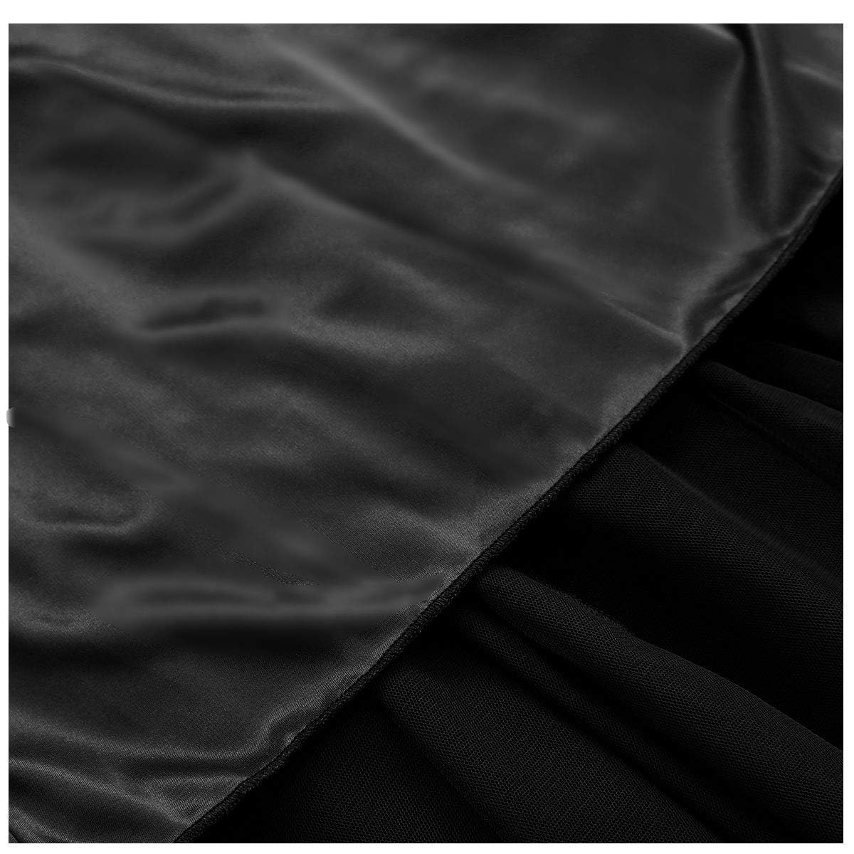 OBBUE Women's A-Line Tulle Party Skirt - Elegant Tea-Length Tutu Evening Dress for Prom, Wedding, Ballroom Dance & Special Occasions