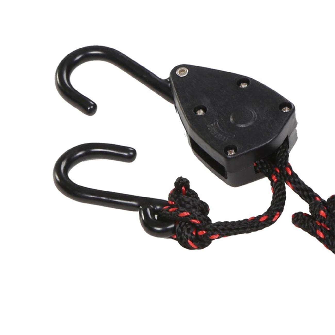 4PCS 1/8in 8ft Heavy Duty Adjustable Ratchet Tie Down Straps for Kayak, Canoe, Boat - Secure Bow & Stern Rope Hangers for Water Sports & Outdoor Adventures