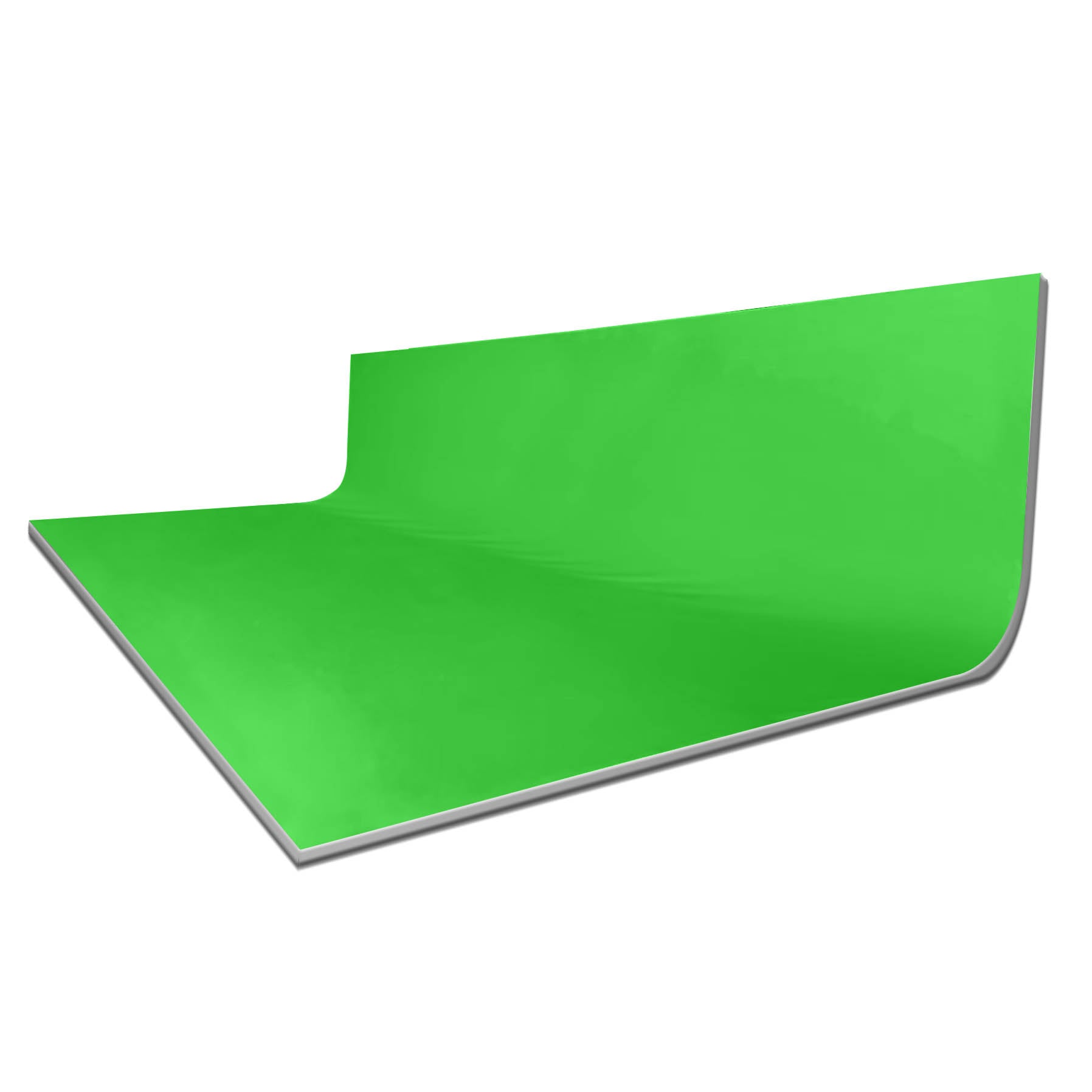 Curved Large Commercial Cyclorama Infinity Cove Backdrop & Frame Kit V2 - Chroma Key Green Screen for Professional Photography & Video Studio (Special Order) - Perfect for YouTube, TikTok, and Live Streaming Backgrounds