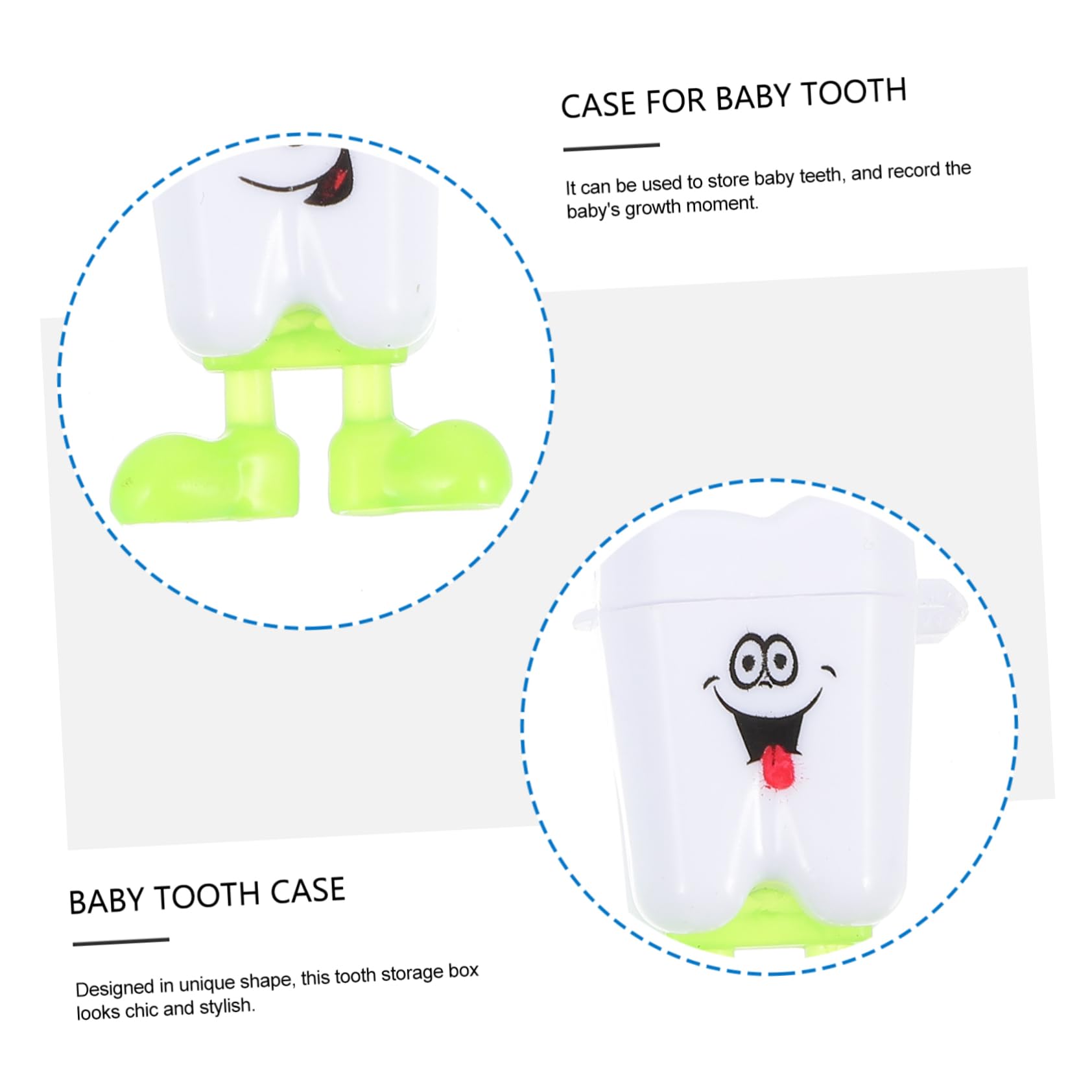 BIUDECO 4-Pack Baby Tooth Keepsake Box Set - First Tooth Organizer Storage Case for Newborns & Kids, Stylish Plastic Design (50pcs x 4) - Perfect for Preserving Milestones, Baby Showers & Memory Gifts
