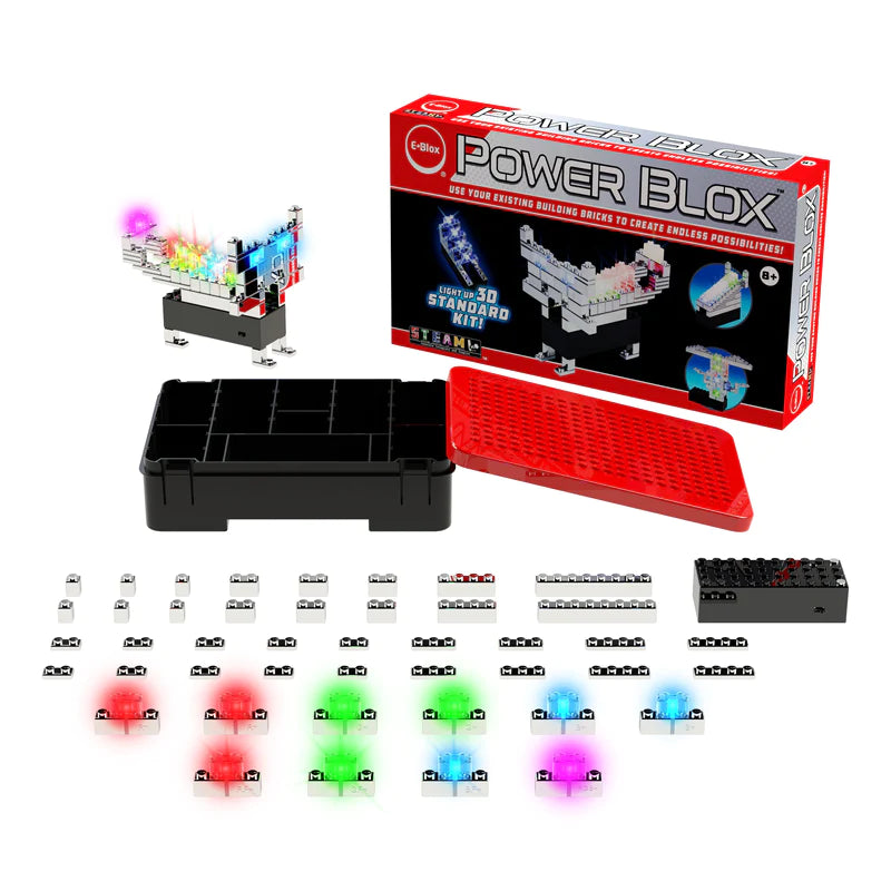 Power Blox™ Standard Set - 100-Piece Magnetic Building Blocks for Kids, STEM Educational Toys for Creative Construction and Learning - Perfect for Home, Classroom, and Playroom Activities
