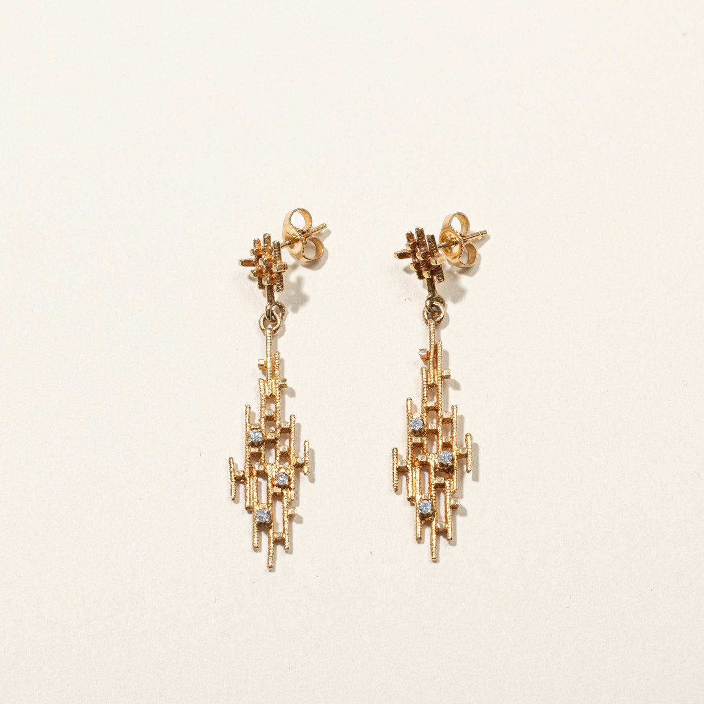 Textured Diamond Earrings - 0.06ctw Stud Earrings for Women | Perfect for Everyday Wear, Date Nights & Special Occasions