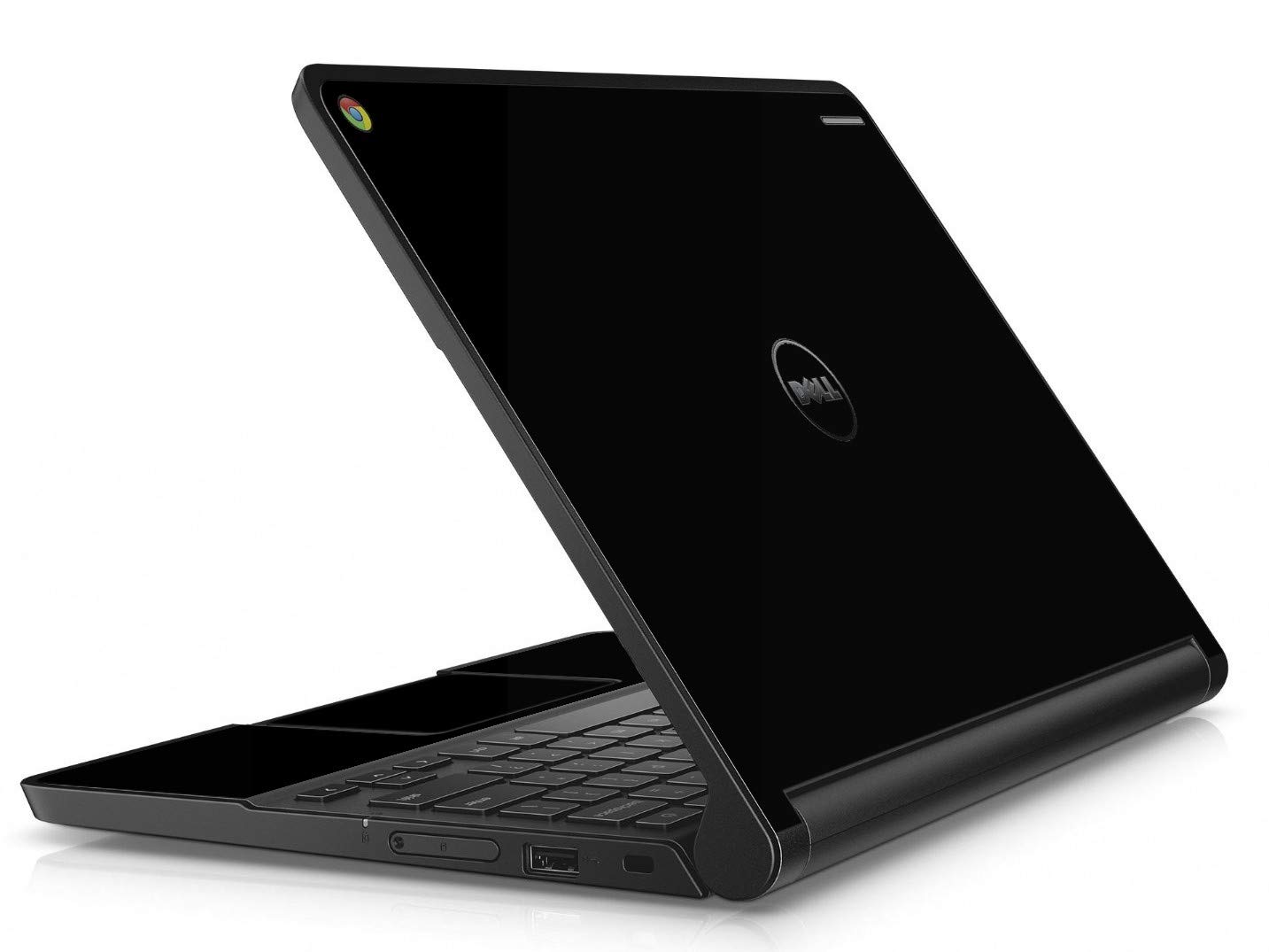 LidStyles Vinyl Protection Skin Kit Decal Sticker for Dell Chromebook 3120 Laptop - Black | Durable, Anti-Scratch, Easy to Apply, Perfect for School, Office, and Travel Use