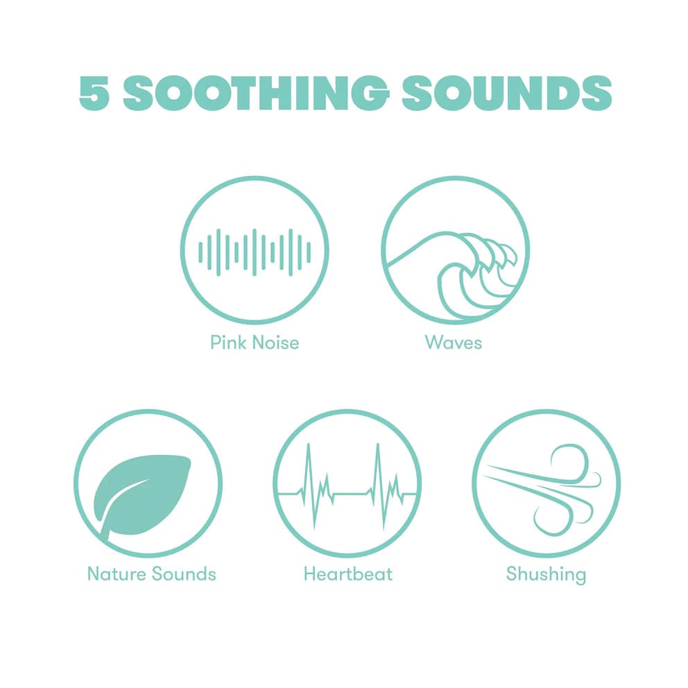 Fridababy 2-in-1 Portable White Noise Sound Machine & Night Light for Babies - Perfect for Nursery, Travel, and Sleep Training