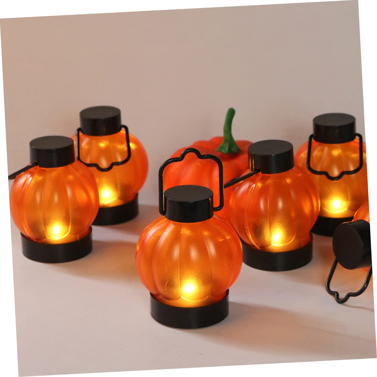 4 Sets Flameless LED Tealight Candles - Halloween & Thanksgiving Decor
