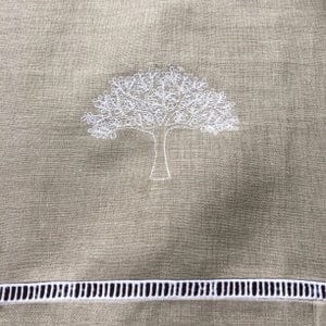 Trafford Linen Tree Tie Up Valance - Elegant Window Treatment for Bedroom & Living Room - Perfect for Home Decor & Curtain Accessories