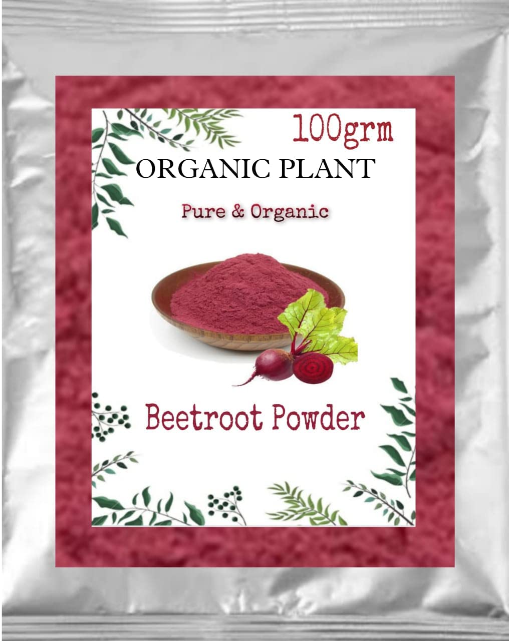 Organic Beetroot Powder for Skin & Hair Care - 100g | Hydrates, Nourishes & Brightens | Perfect for Smoothies, Face Masks & DIY Beauty Recipes
