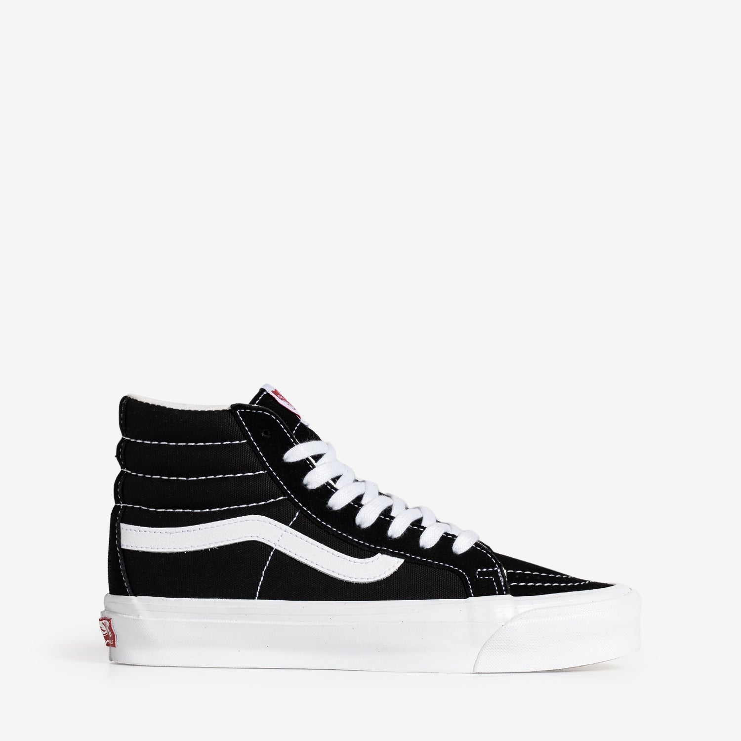 Vans OG Sk8-Hi LX Sneakers in Black & True White - Classic Skate Shoes for Men & Women | Perfect for Streetwear, Skateboarding & Casual Outfits